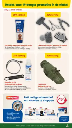 Maxi Zoo folder - Voorbeeld van een folder van Maxi Zoo, geldig van 04.03.2026 | Pagina: 6 | Producten: Badjas, Shampoo