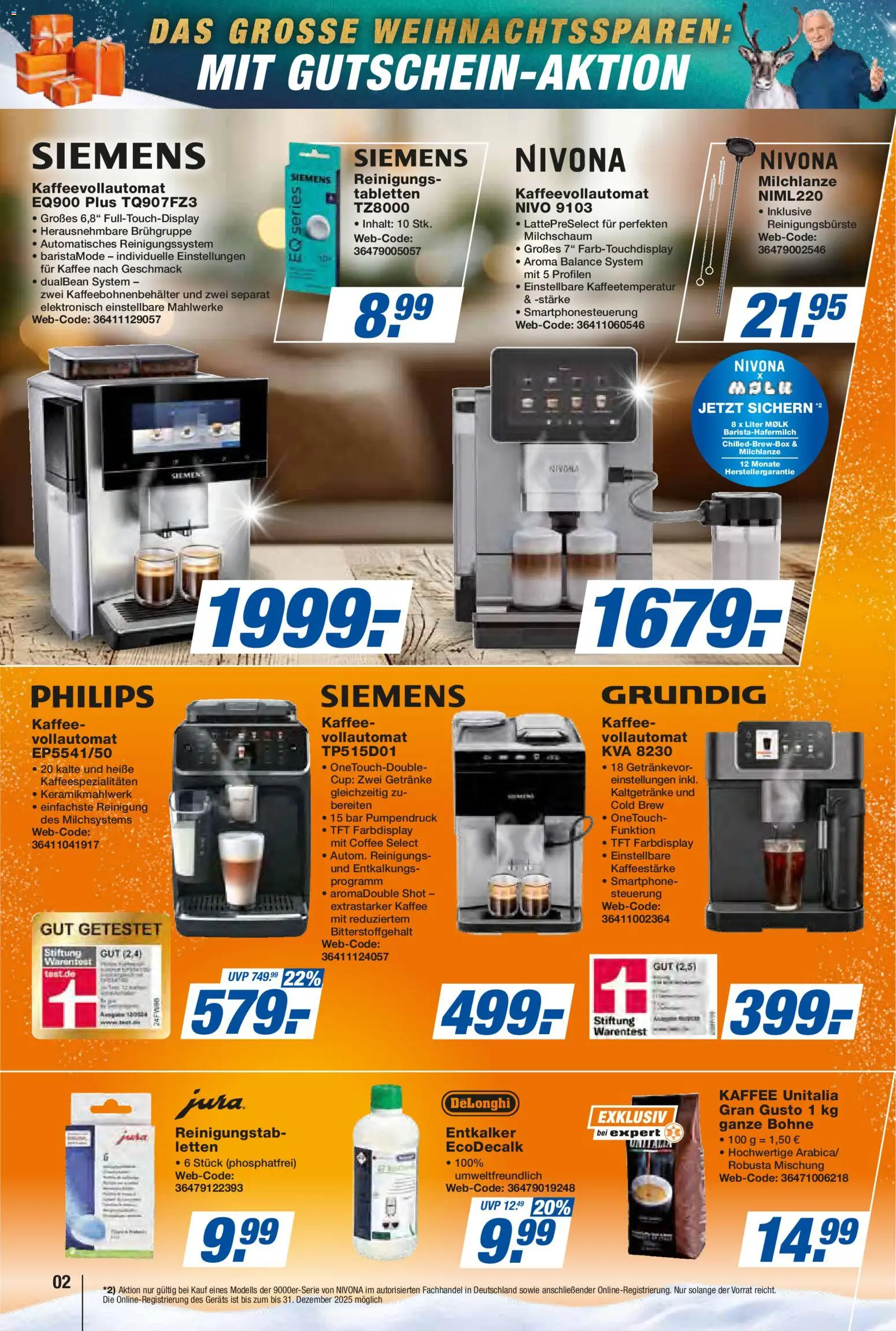 Expert Prospekt 	 – gültig ab 17.12.2025 | Seite: 2 | Produkte: Philips, Siemens, Kaffee, Smartphone