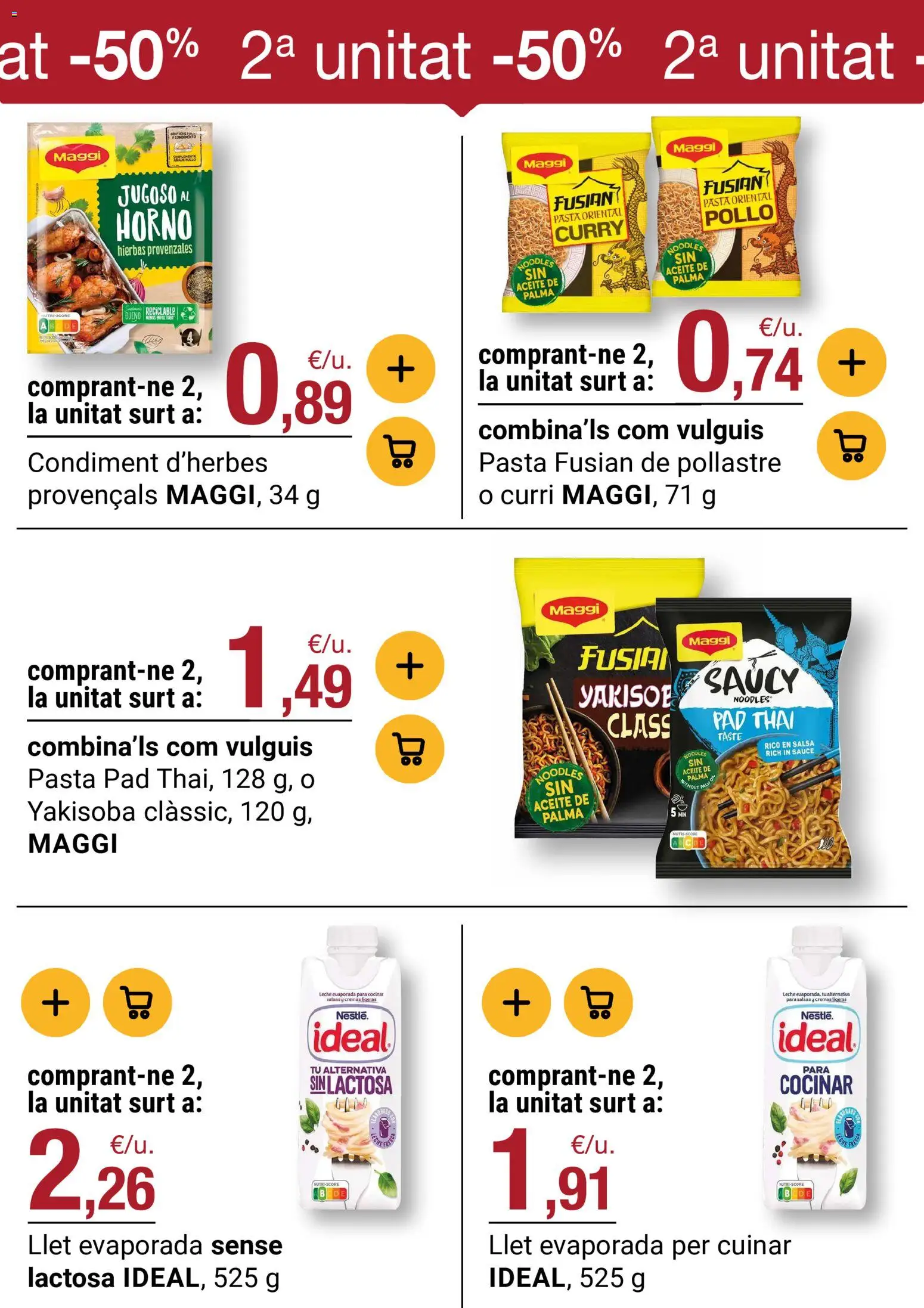 Bonpreu folleto │ válido desde el 21.04.2026 | Página: 36 | Productos: Leche, Aceite, Pasta, Horno
