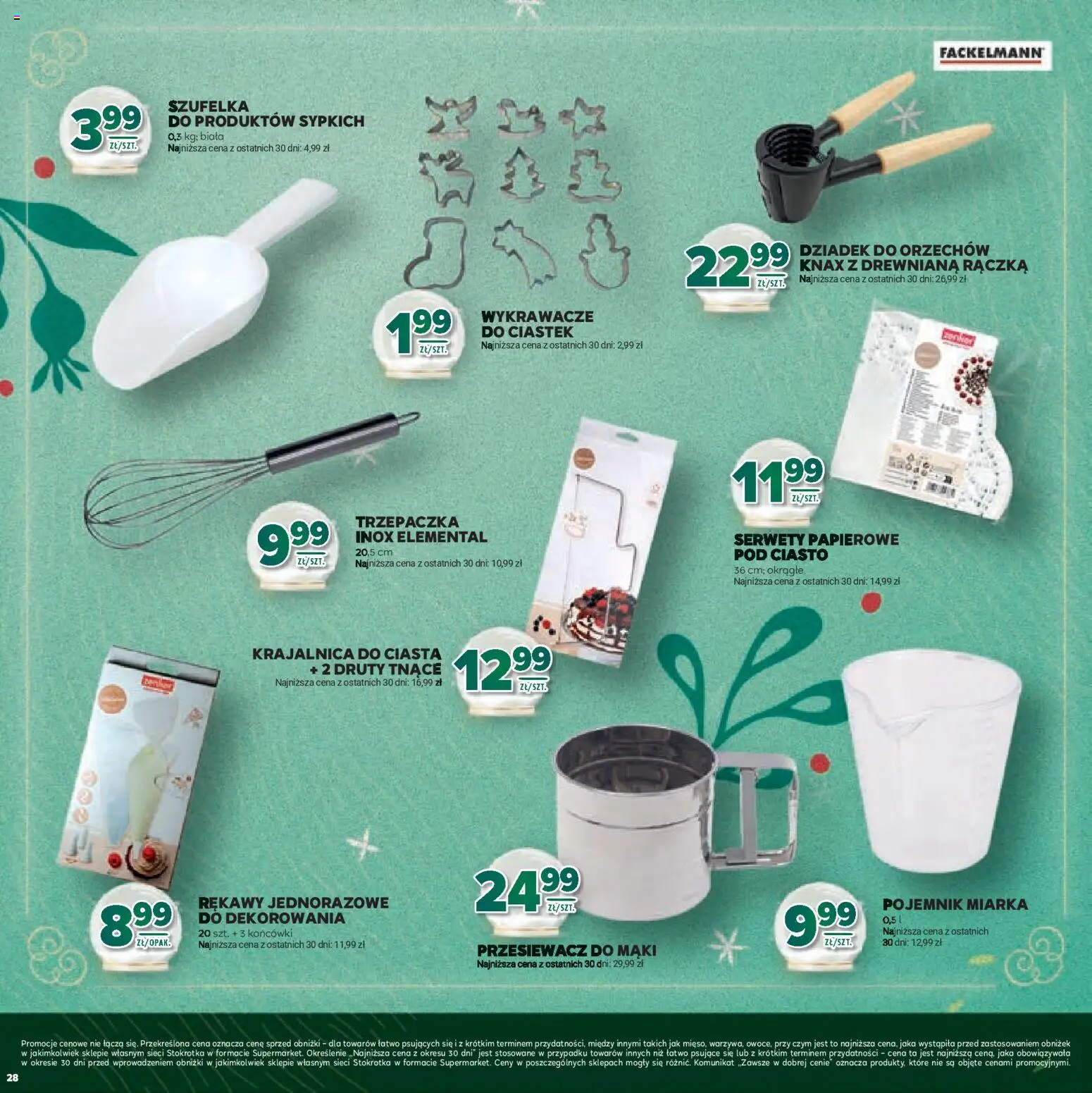 Stokrotka Gazetka - Boże Narodzenie od 11.12.2025 | Strona: 28 | Produkty: Stokrotka, Ciasto, Krajalnica, Trzepaczka