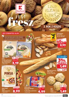 Náhled letáku Kaufland Polsko leták od 16.04.2026 | Strana: 32 | Produkty: Burger buns, Tortilla, Pinsa, Karty