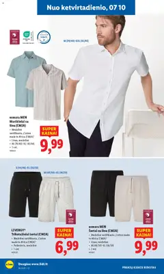 LIDL leidinys - Ne maisto prekių pasiūlymai│galioja nuo 07.07.2025 | Puslapis: 40 | Prekių: Marškiniai, Šortai