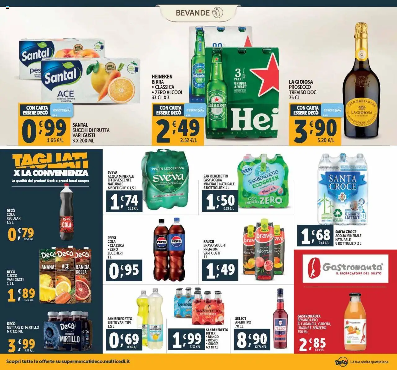Volantino Decò del 03.10.2025 | Pagina: 16 | Prodotti: Birra, Acqua naturale, Heineken, Pepsi