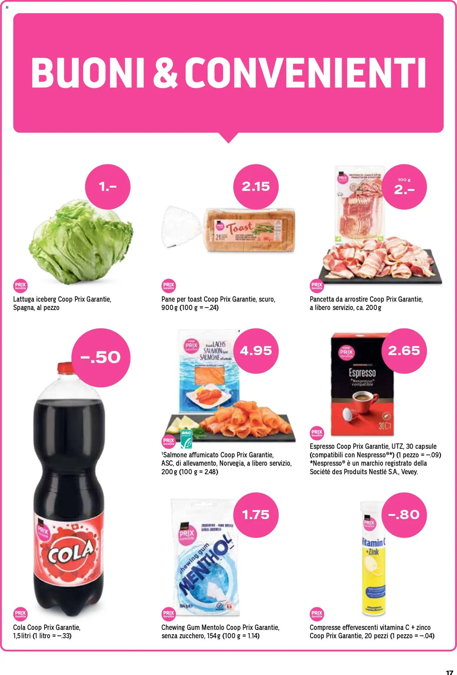 Coop - Una settimana di azioni – gültig ab 29.12.2025 | Seite: 17 | Produkte: Pane, Lachs