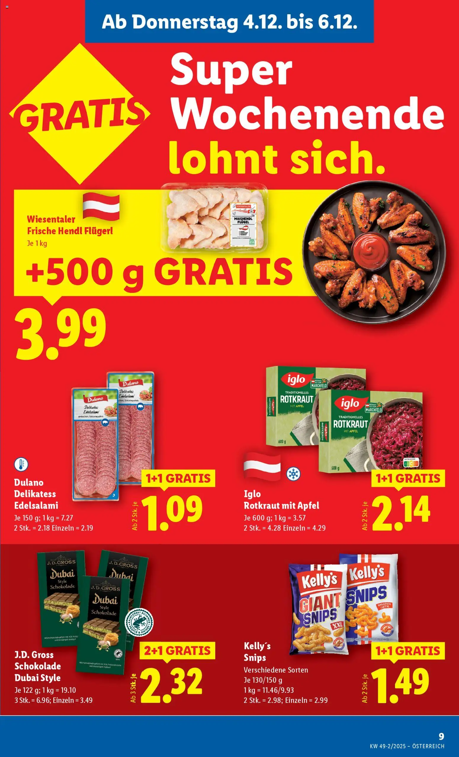 Lidl Flugblatt - Oberpullendorf, Güssing, Oberwart gültig ab 04.12.2025 | Seite: 11 | Produkte: Schokolade, Äpfel