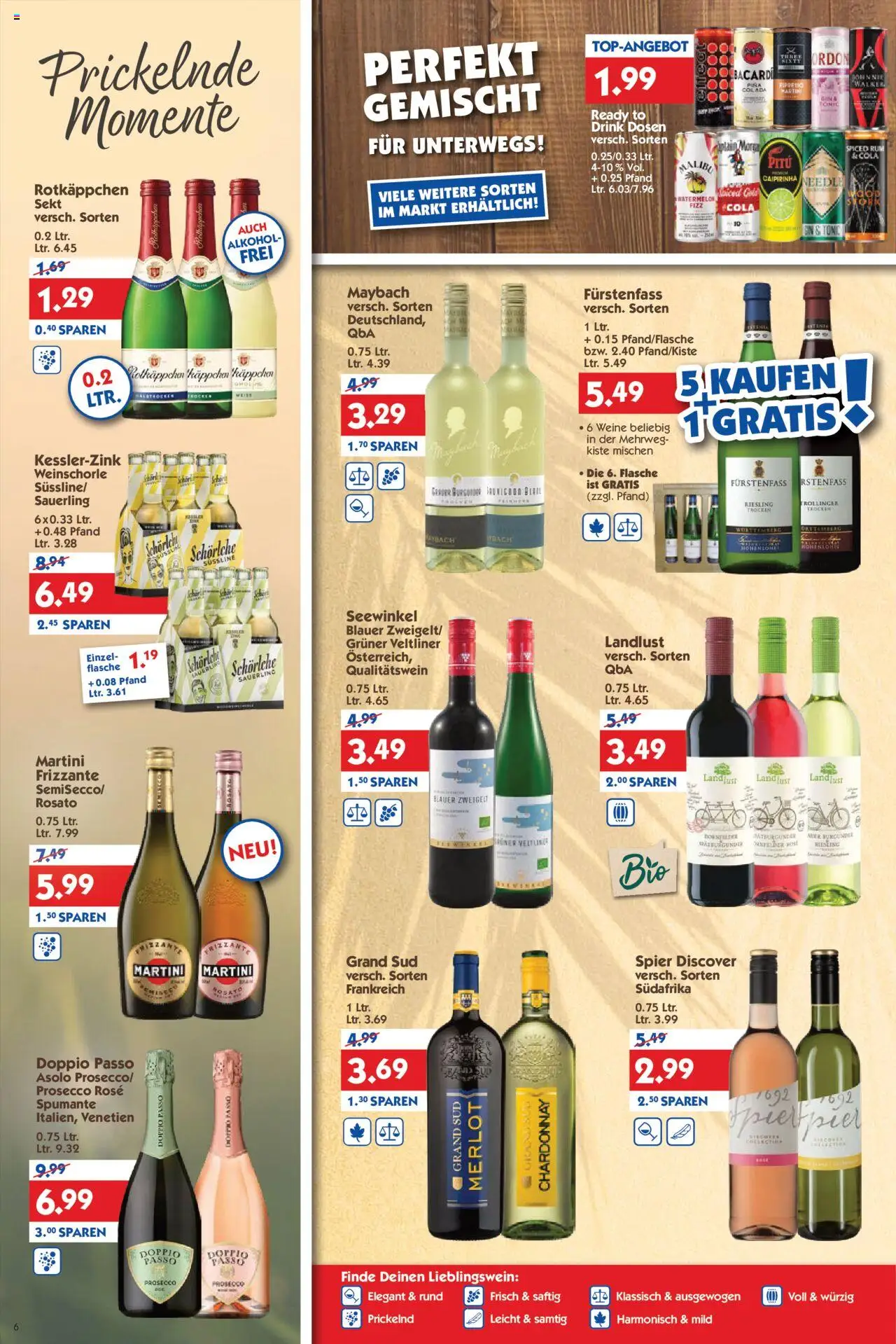 HOL’AB! Prospekt 	 - gültig ab dem 11.08.2025 | Seite: 6 | Produkte: Cola, Rum, Merlot, Doppio Passo