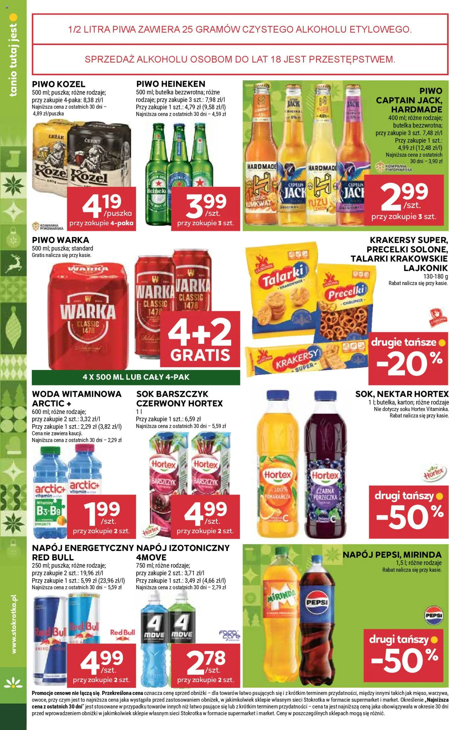 Stokrotka Gazetka od 18.12.2025 | Strona: 37 | Produkty: Piwo, Piwo kozel, Warzywa, Heineken