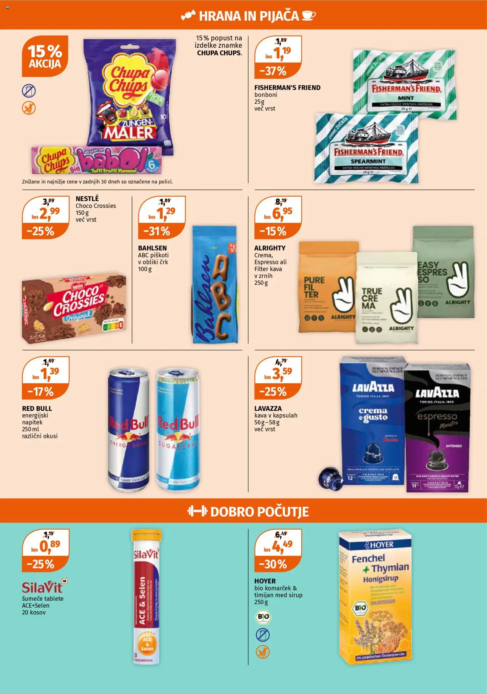 Novi Müller katalog ponudbe – veljaven od 10.11.2025 | Stran: 15 | Izdelki: Sirup, Kos, Kava, Piskoti