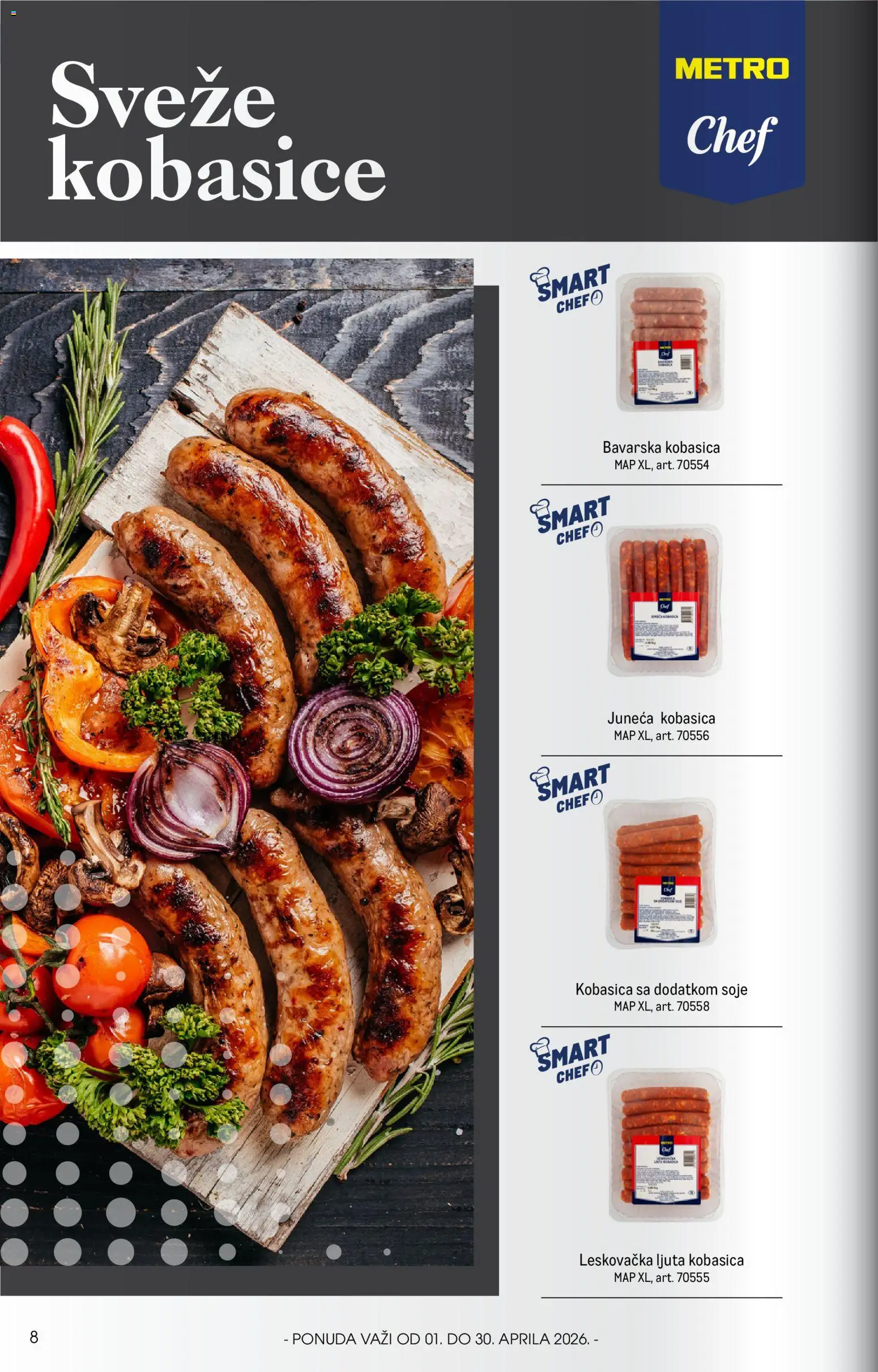 Metro katalog - važi od 01.04.2026 | Strana: 8 | Proizvode: Kobasica