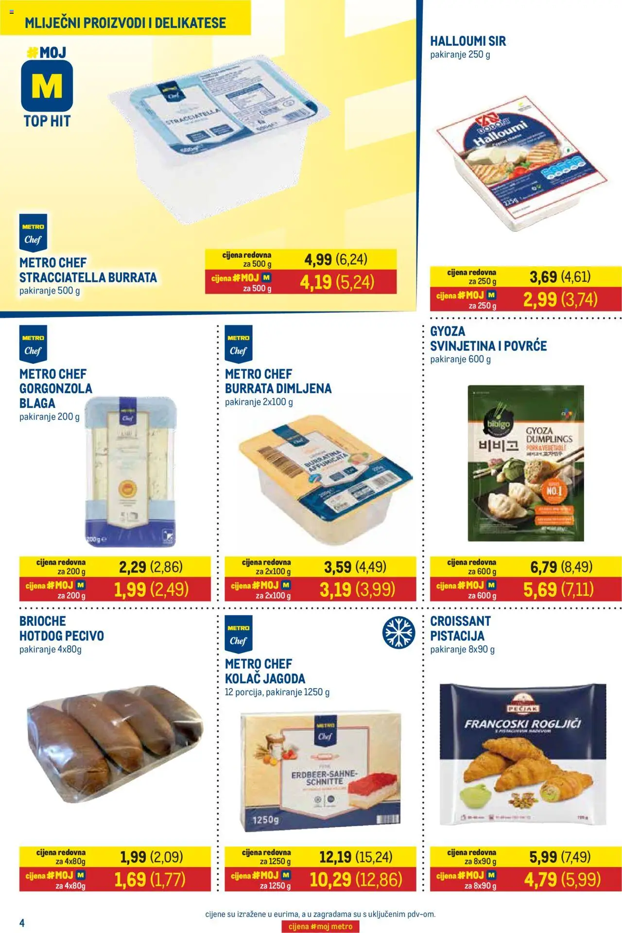 Metro katalog | vrijedi od 01.10.2025 | Stranica: 4 | Proizvodi: Sir, Svinjetina, Povrće, Pecivo