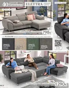 Anteprima del volantino Mondo Convenienza Pocket Gennaio catalogo valido a partire dal 04.01.2026 | Pagina: 74 | Prodotti: Divano letto, Contenitore, Letto, Divano