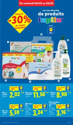 LIDL - Prévisualisation de LIDL catalogue semaine 6 valide à partir de 05.02.2026 | Page: 15 | Produits: Couches, Sac, Eau micellaire, Thé