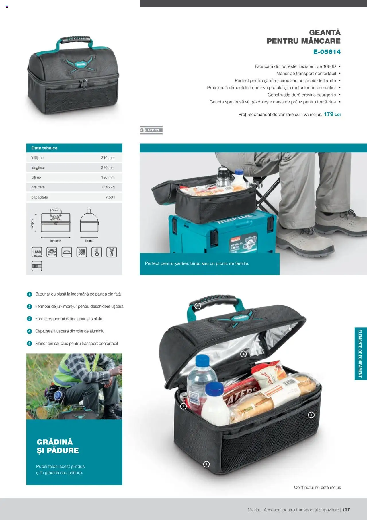 Makita catalog - Accesorii pentru transport si depozitare   – valabil de la 06.09.2021 | Pagină: 107
