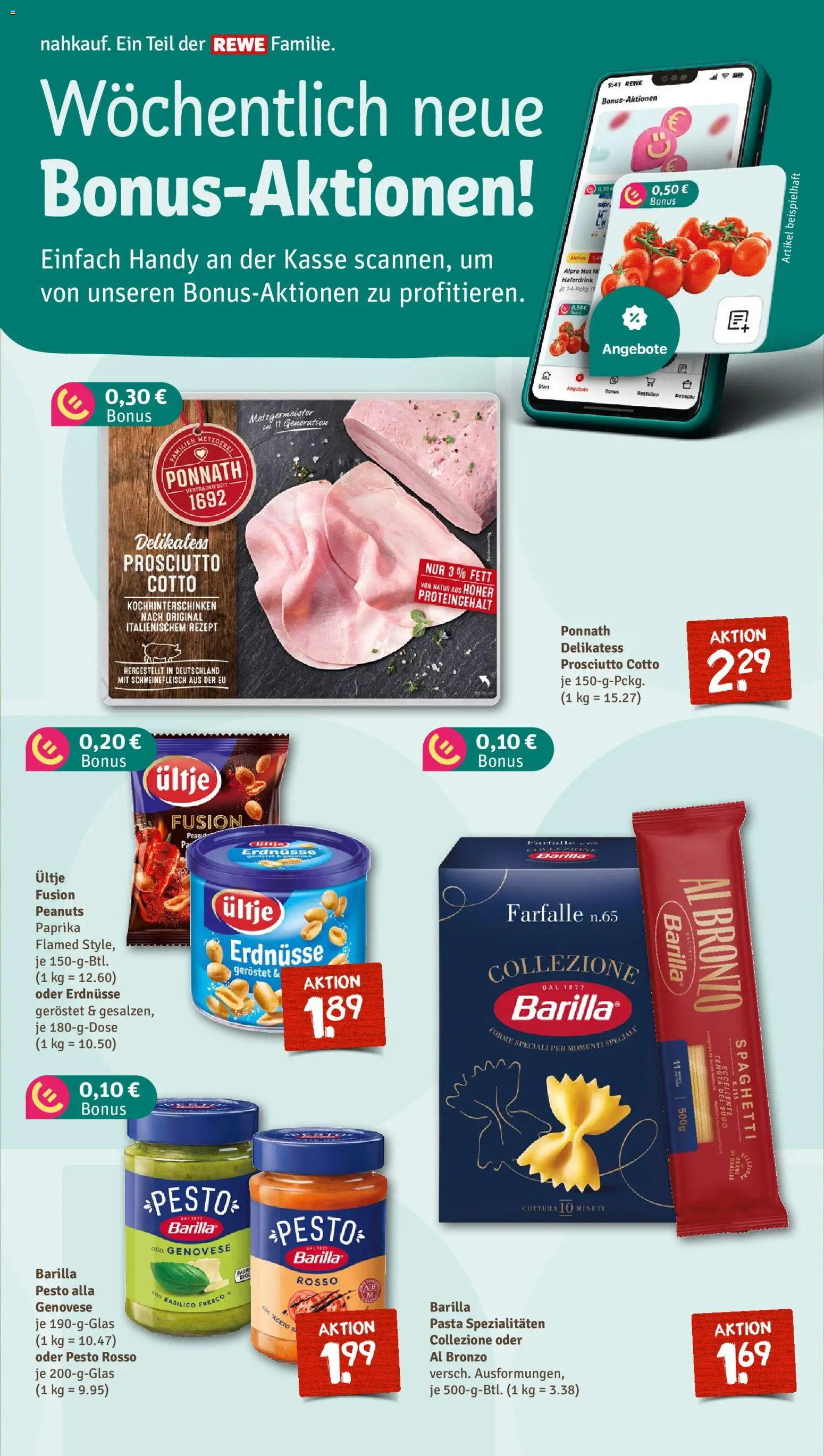 Nahkauf Prospekt – gültig ab 16.02.2026 | Seite: 5 | Produkte: Barilla, Haferdrink, Pasta, Schweinefleisch