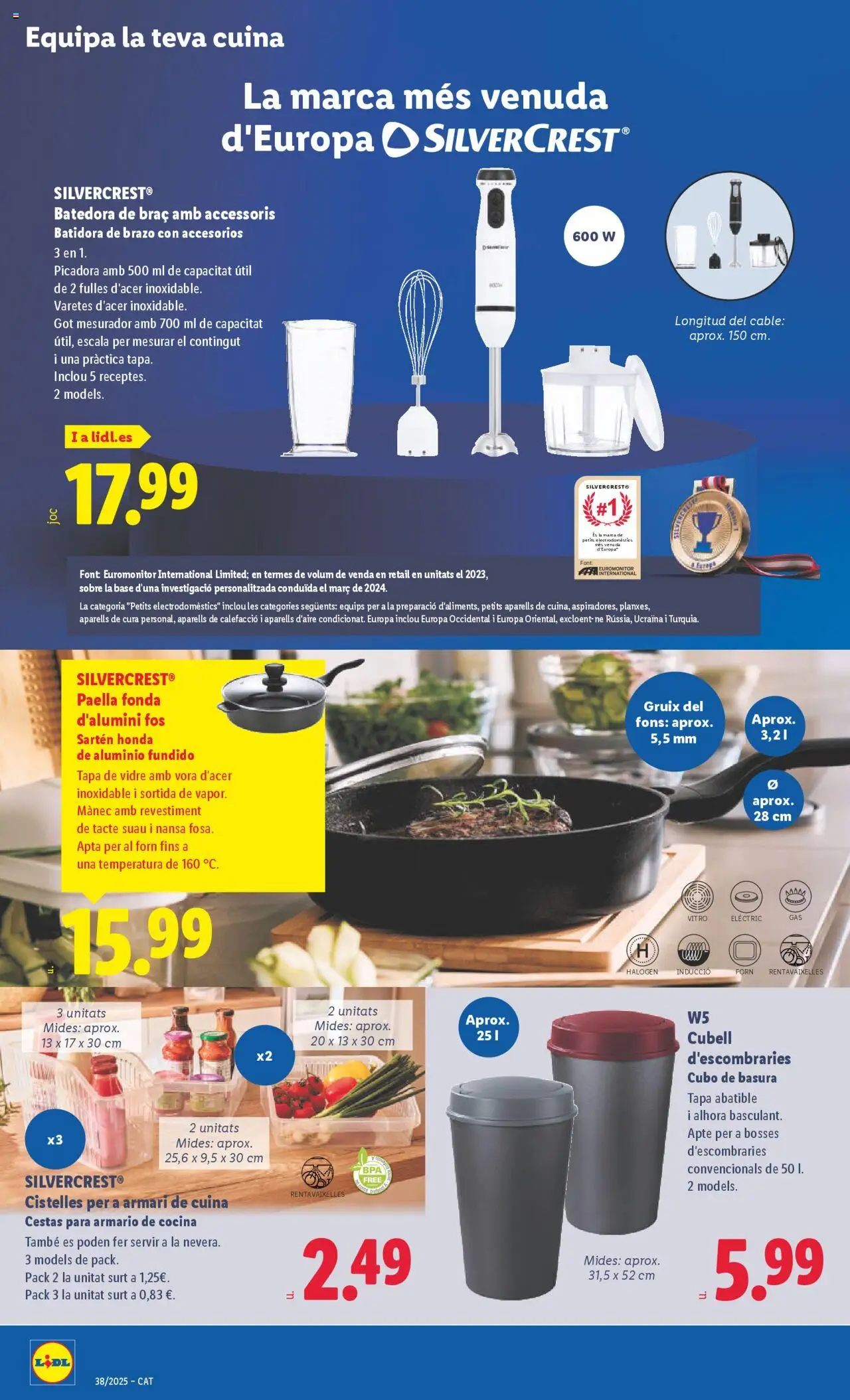 Lidl folleto de bazar │ válido desde el 15.09.2025 | Página: 4 | Productos: Cable, Cocina, Batidora, Armario