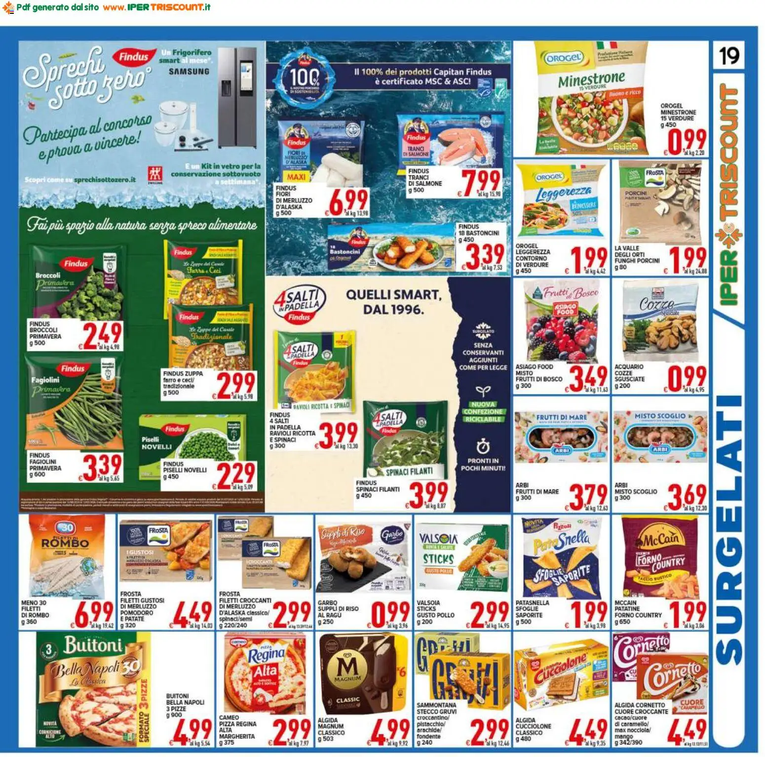 Volantino Ipertriscount del 16.01.2026 | Pagina: 19 | Prodotti: Cozze, Patate, Ravioli, Fagiolini