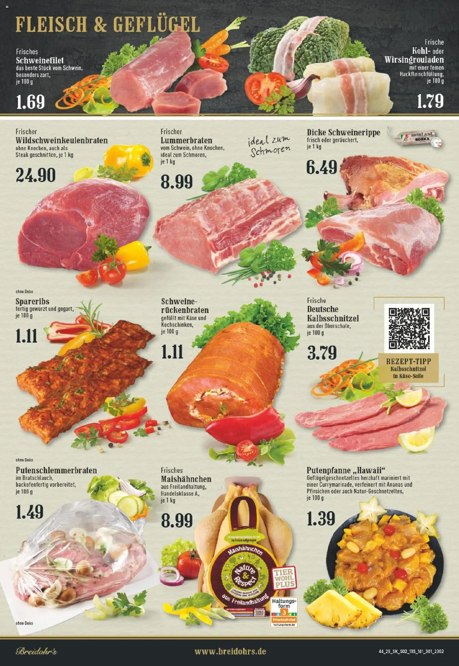 Edeka prospekt Rösrath	 – gültig ab 26.10.2025 | Seite: 2 | Produkte: Käse, Ananas, Steak, Fleisch