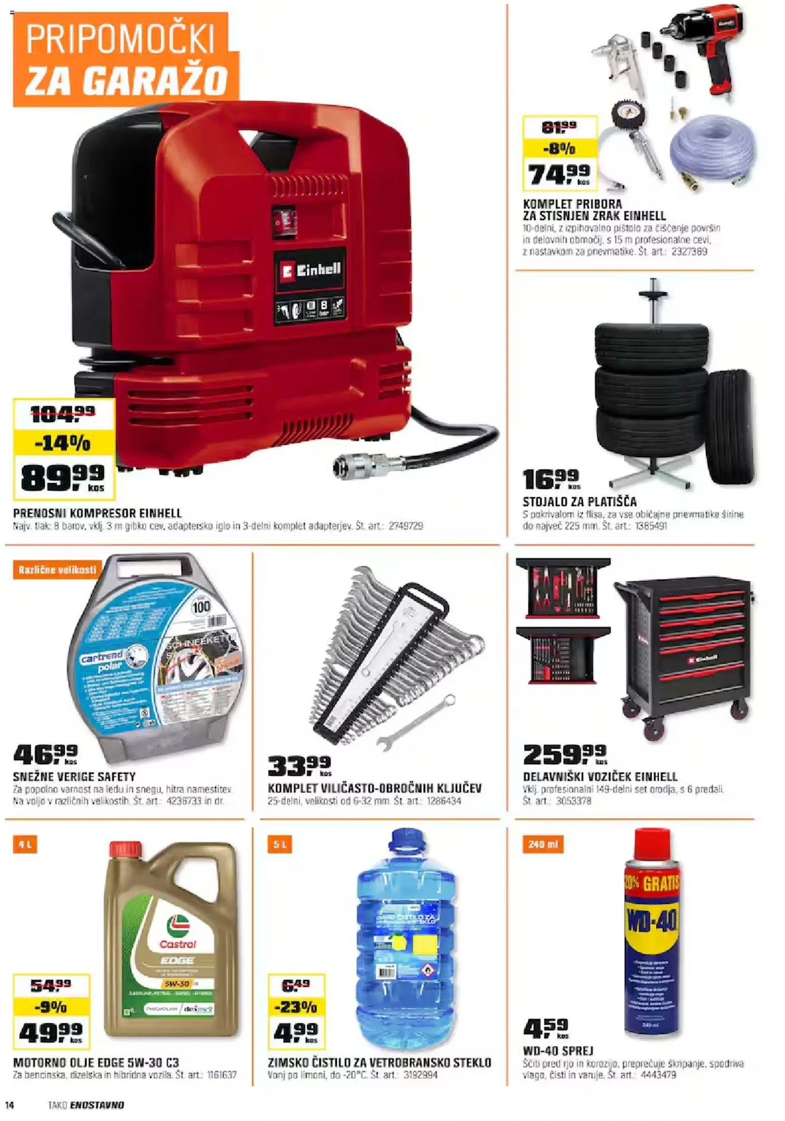 Novi OBI katalog ponudbe – veljaven od 01.11.2025 | Stran: 14 | Izdelki: Kos, Olje, Voziček