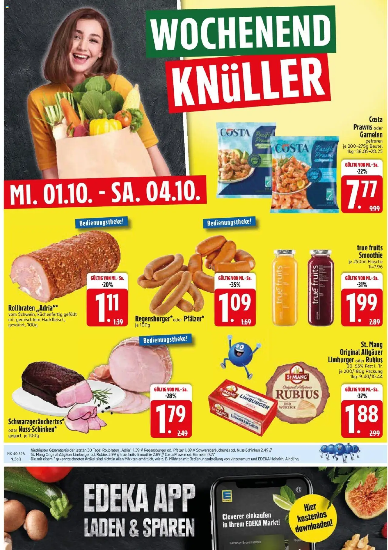 Edeka prospekt Markt Schwaben	 – gültig ab 28.09.2025 | Seite: 26 | Produkte: Garnelen