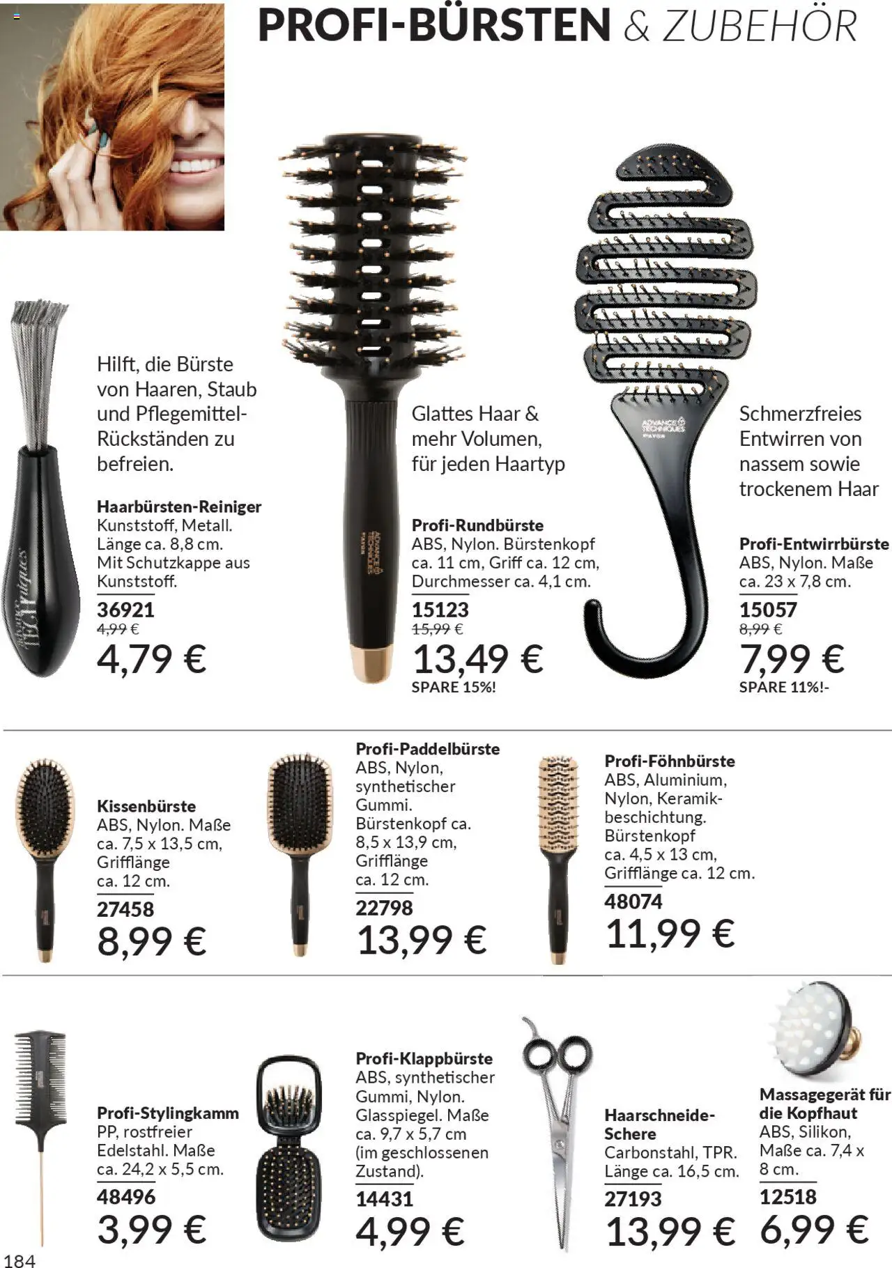 AVON Katalog Oktober 2025 – gültig ab 01.10.2025 | Seite: 186 | Produkte: Bürste, Massagegerät