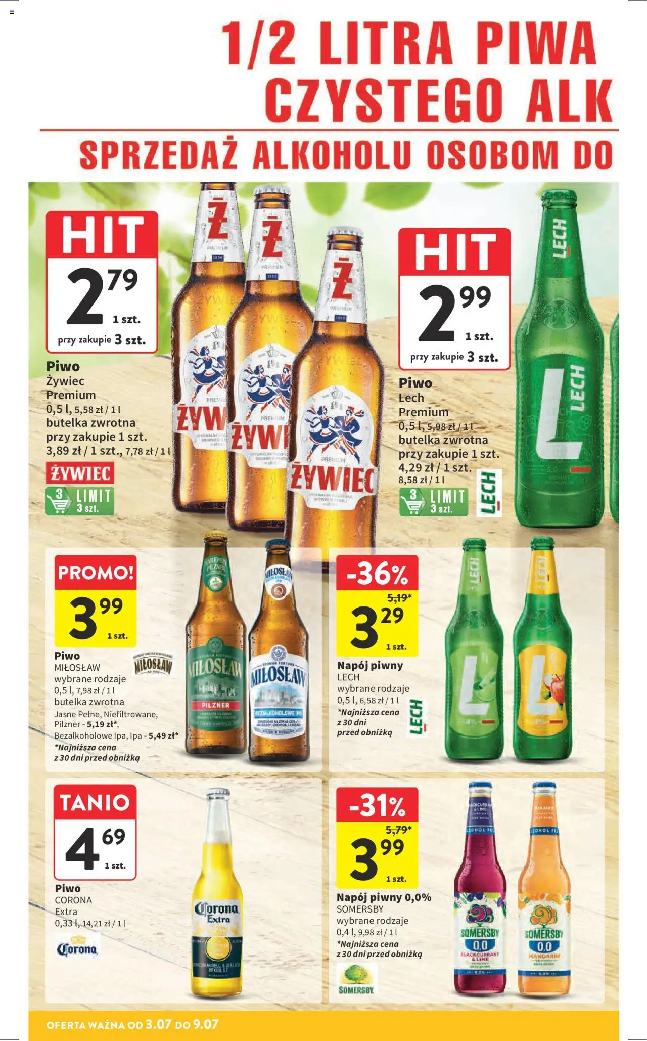 Intermarche Gazetka od 03.07.2025 | Strona: 32 | Produkty: Piwo, Somersby