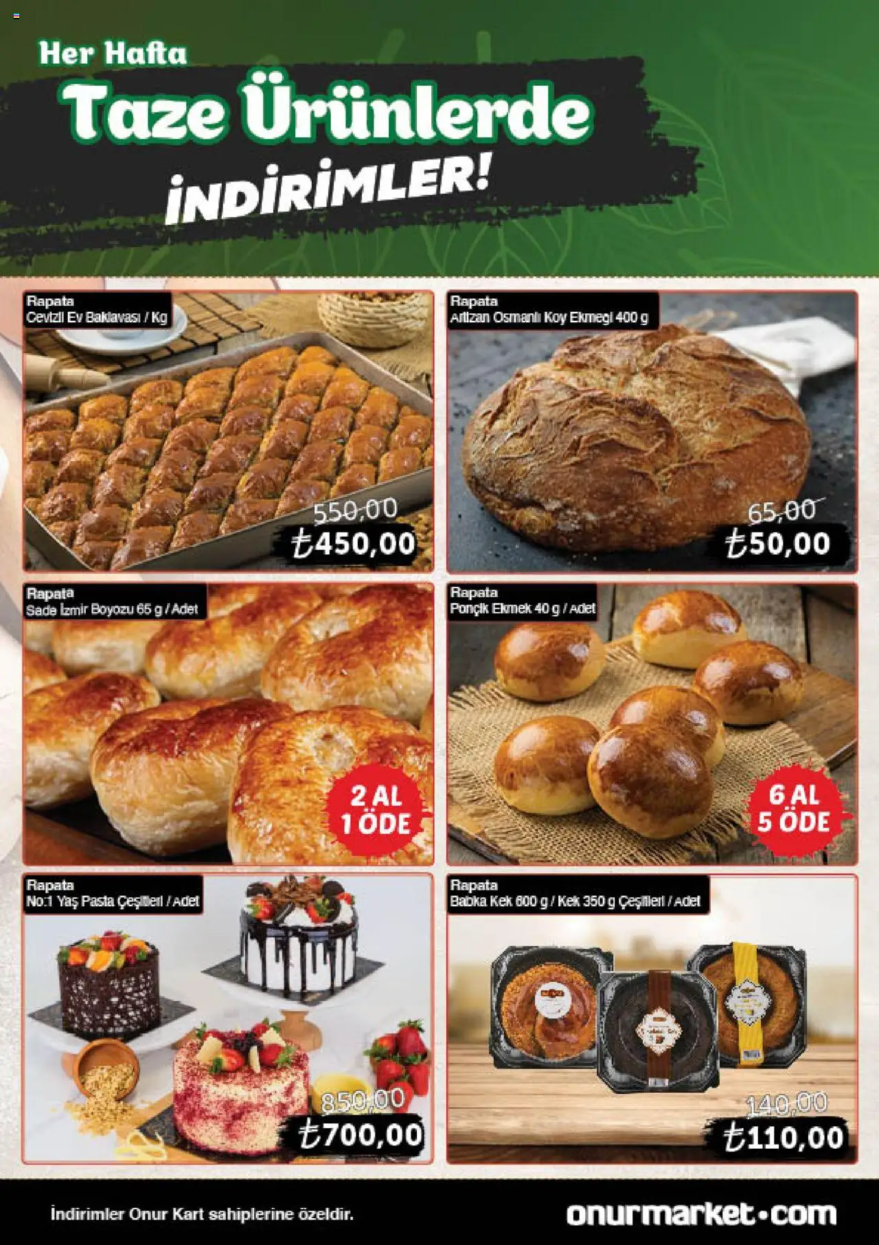 Onur Market Katalog Gurme - Bursa - 16.10.2025 tarihinden itibaren geçerlidir | Sayfa: 4 | Ürünler: Ekmek