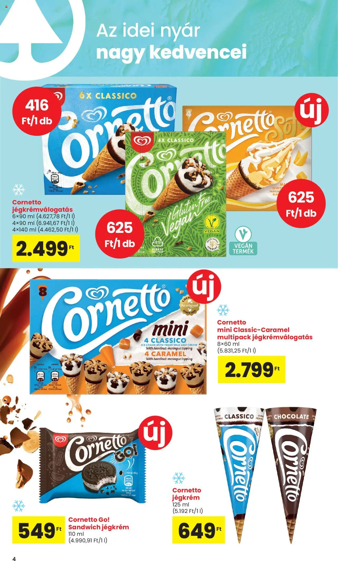 Interspar akciós ujság - amely érvényes a következő dátumtól: 15.05.2025 | Oldal: 4 | Termékek: Parfüm, Vegán, Jégkrém