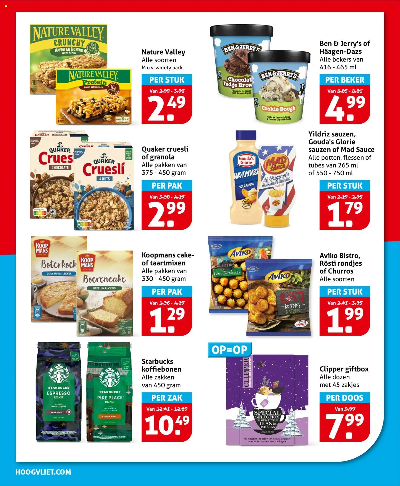 {H1} | Pagina: 16 | Producten: Koffiebonen, Beker, Zak, Haver