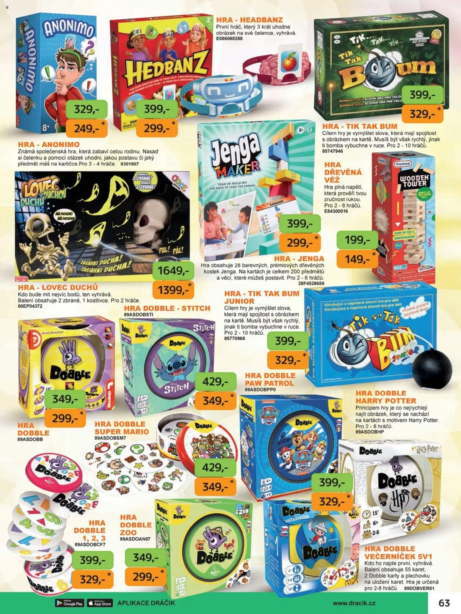 Dráčik leták od 03.10.2025 | Strana: 71 | Produkty: Hra, Harry Potter, Karty, Stitch