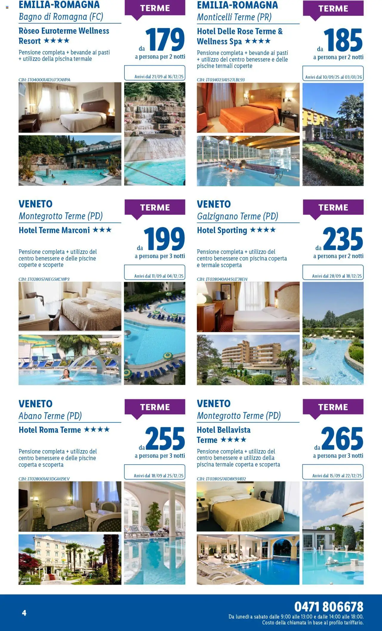 Volantino Lidl del 08.09.2025 | Pagina: 4 | Prodotti: Piscina, Coperta, Bagno