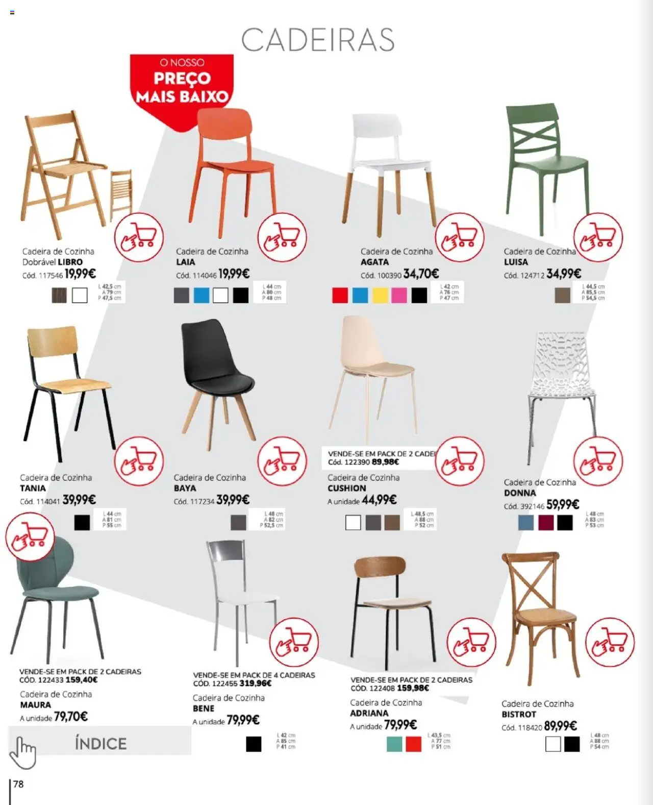 Conforama folheto │ válido de 27.03.2025 | Página: 78 | Produtos: Cadeiras, Cadeira