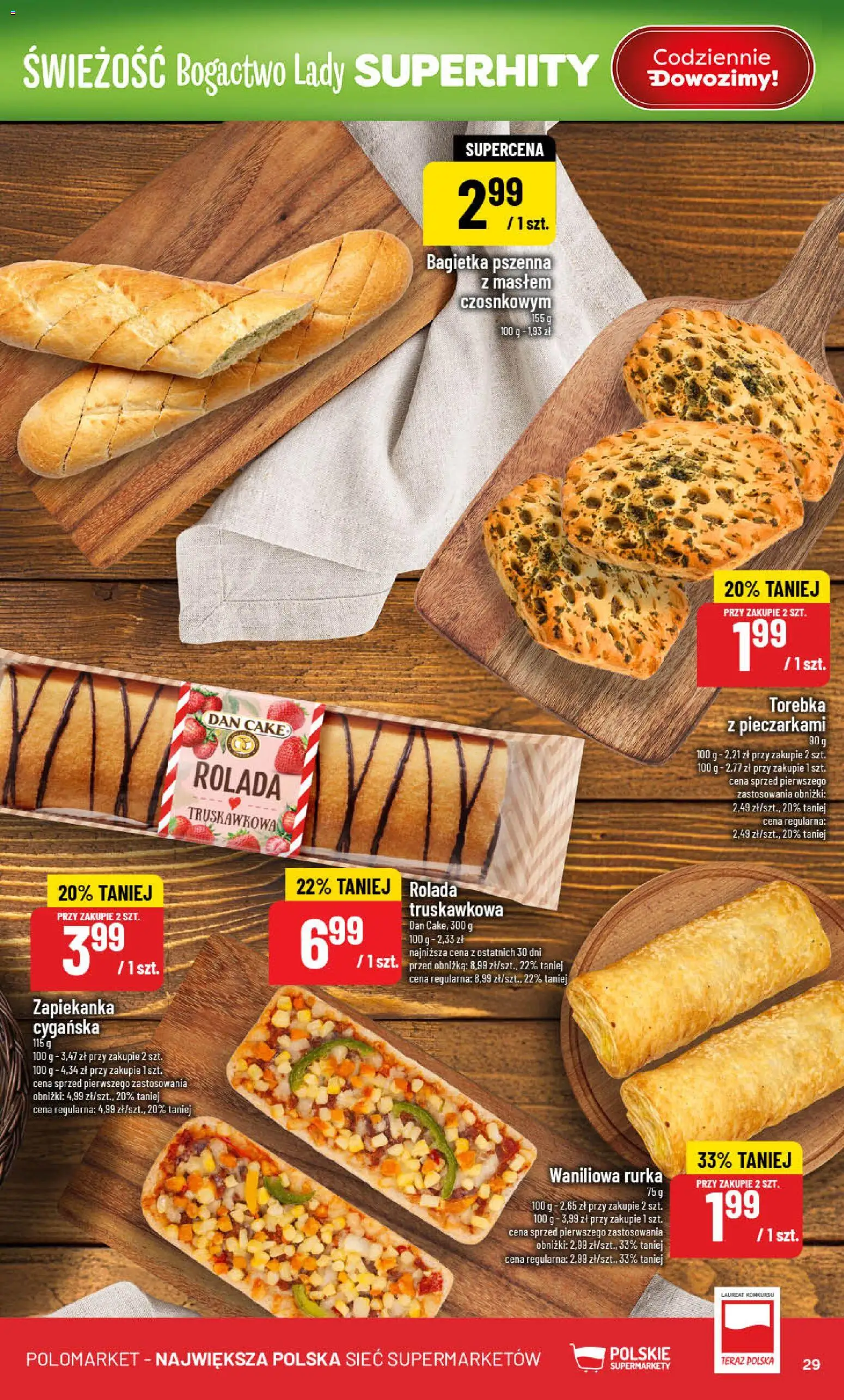 POLOmarket Gazetka od 18.02.2026 | Strona: 29 | Produkty: Torebka, Rolada, Zapiekanka, Bagietka