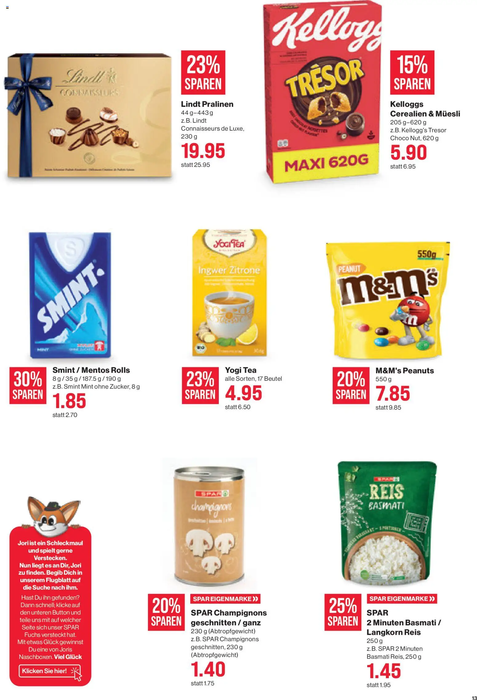 SPAR Aktionen – gültig ab 30.10.2025 | Seite: 13 | Produkte: Champignons, Reis, Zitrone