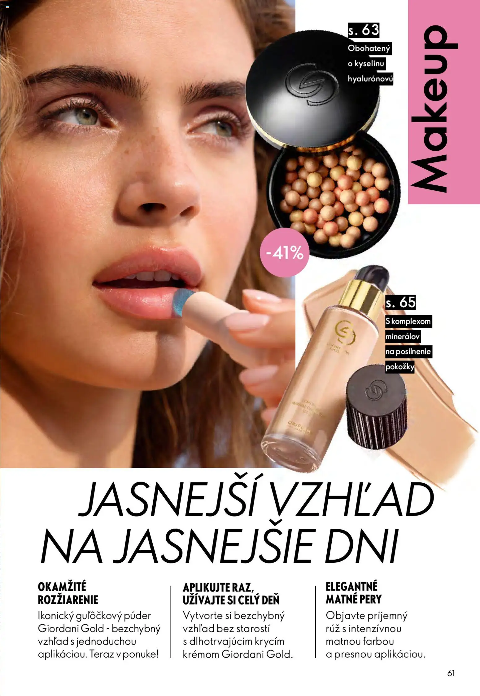 Nové Oriflame akcie – leták je platný od 27.05.2026 | Strana: 61 | Produkty: Púder