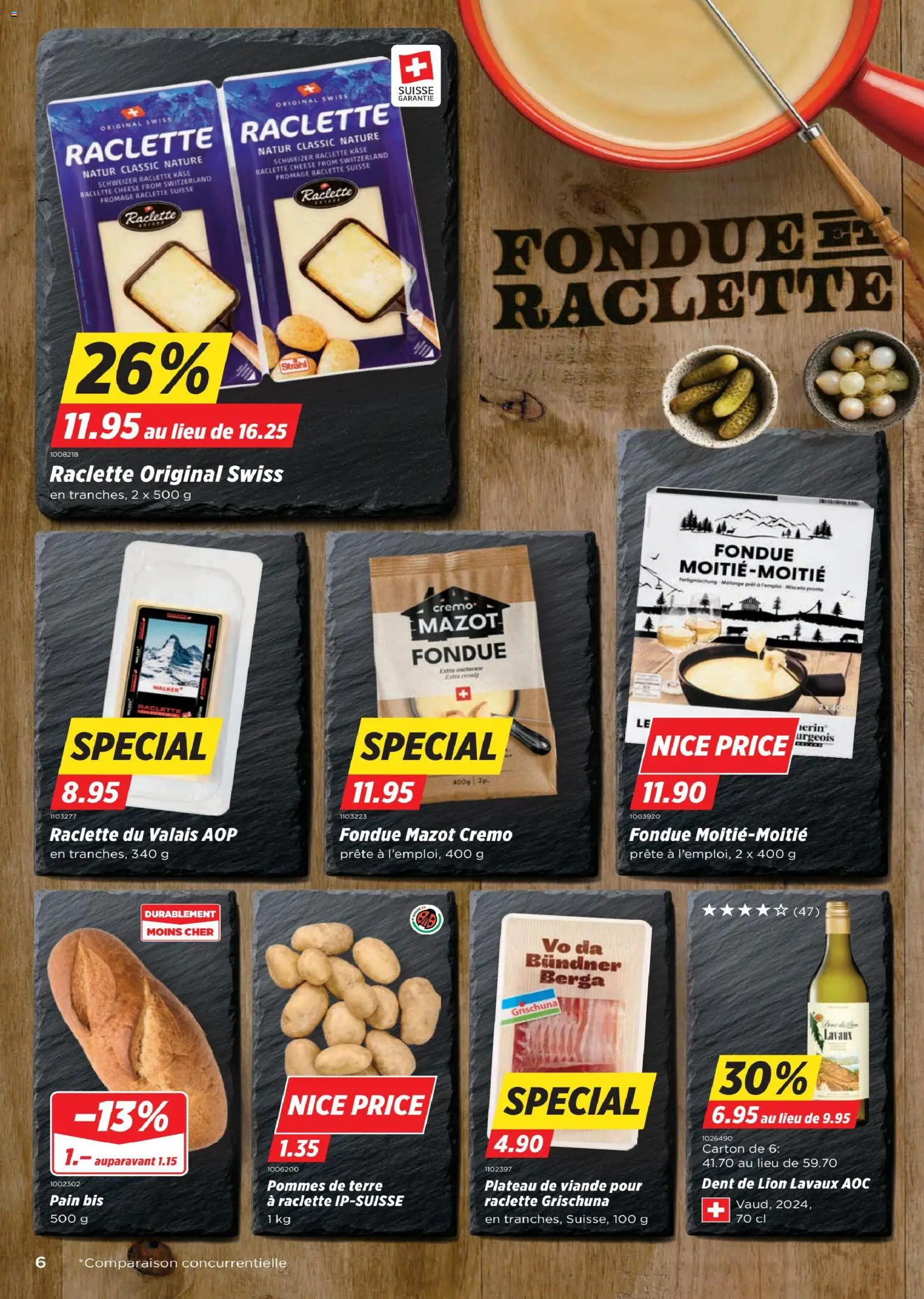 Denner Aktionen FR – gültig ab 04.11.2025 | Seite: 6 | Produkte: Käse, Raclette, Fondue