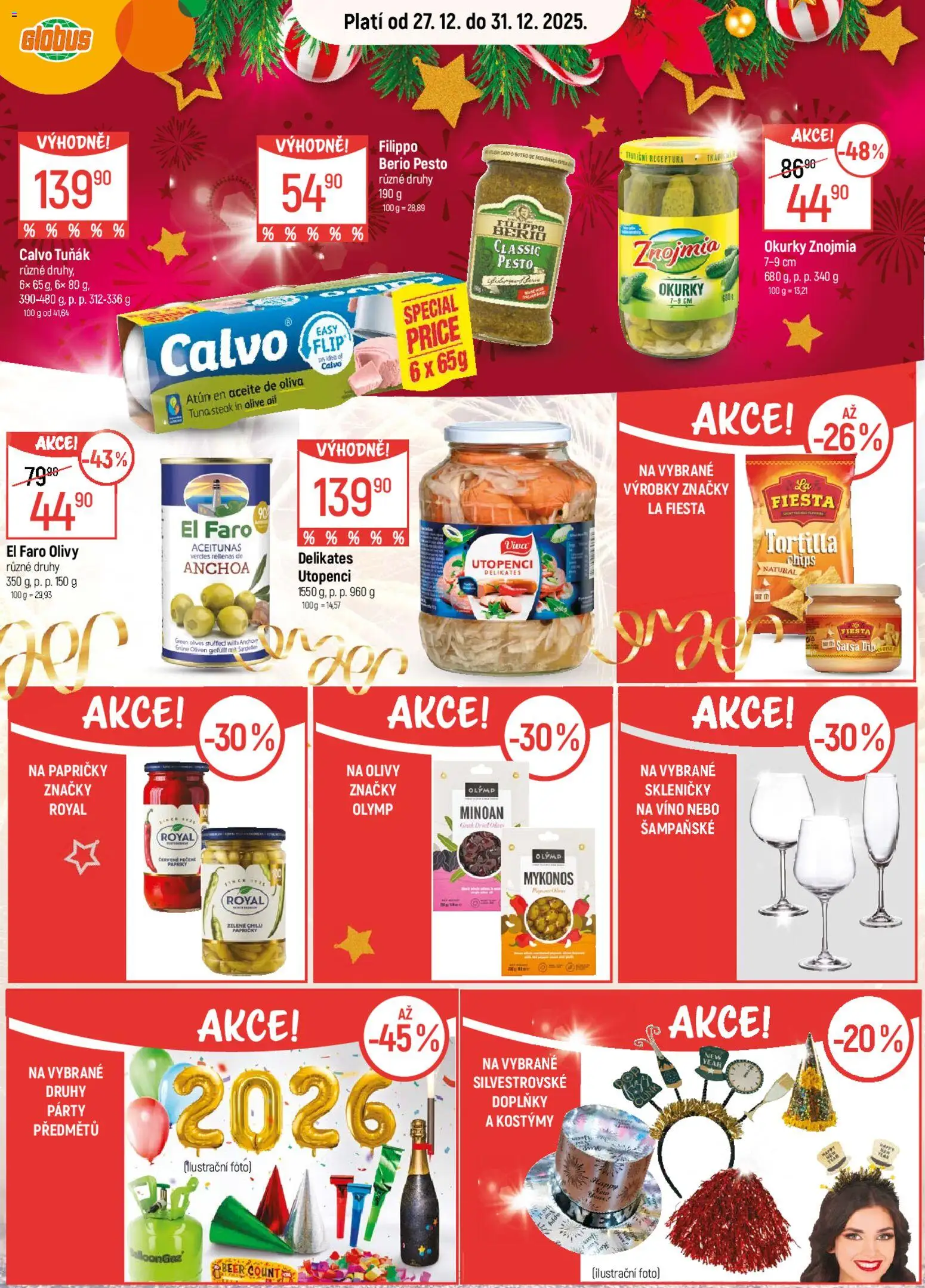 Globus leták od 27.12.2025 | Strana: 15 | Produkty: Globus, Okurky, Pesto, Olivy