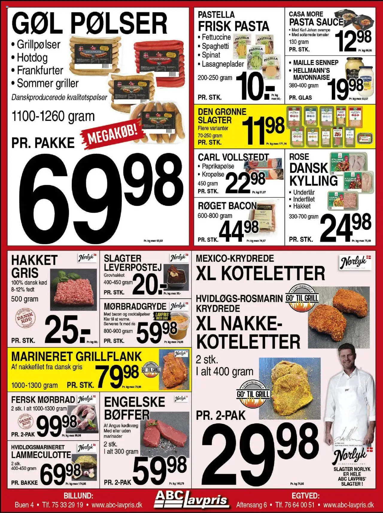 Abc Lavpris Tilbudsavis gyldig fra 28.05.2025 | Side: 4 | Produkter: Bøffer, Spaghetti, Spinat, Grill