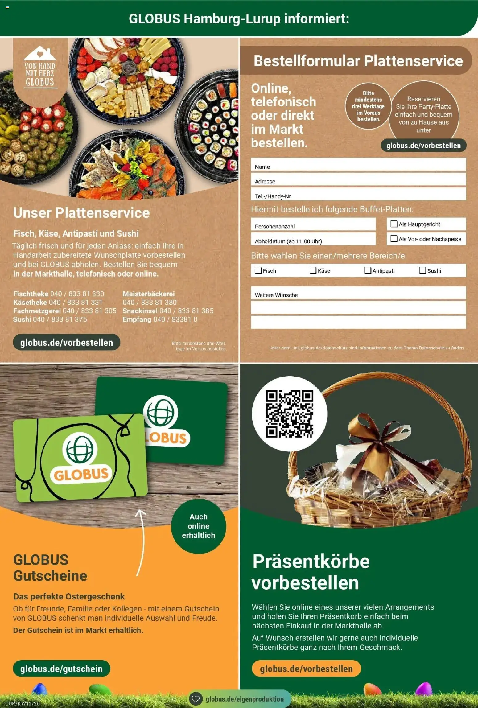 Globus prospekt Hamburg	 – gültig ab 16.03.2026 | Seite: 14 | Produkte: Käse, Fisch, Uhr