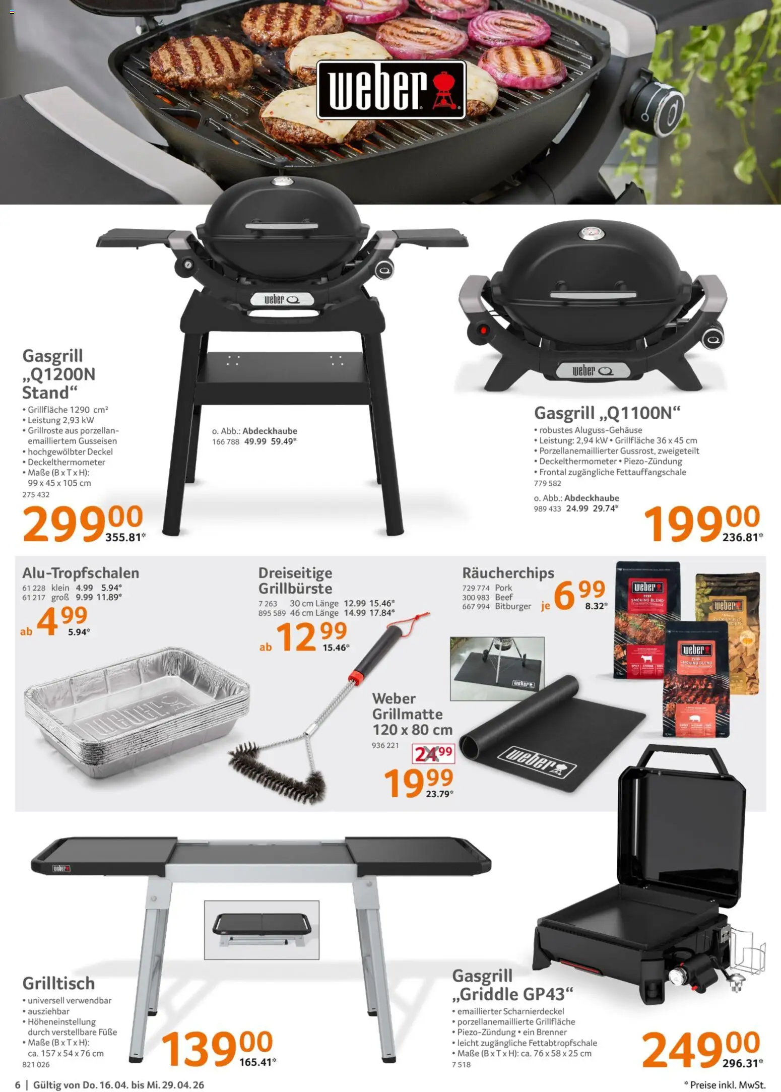 Selgros Grillsaison – gültig ab 16.04.2026 | Seite: 6 | Produkte: Bitburger, Smoking, Pils