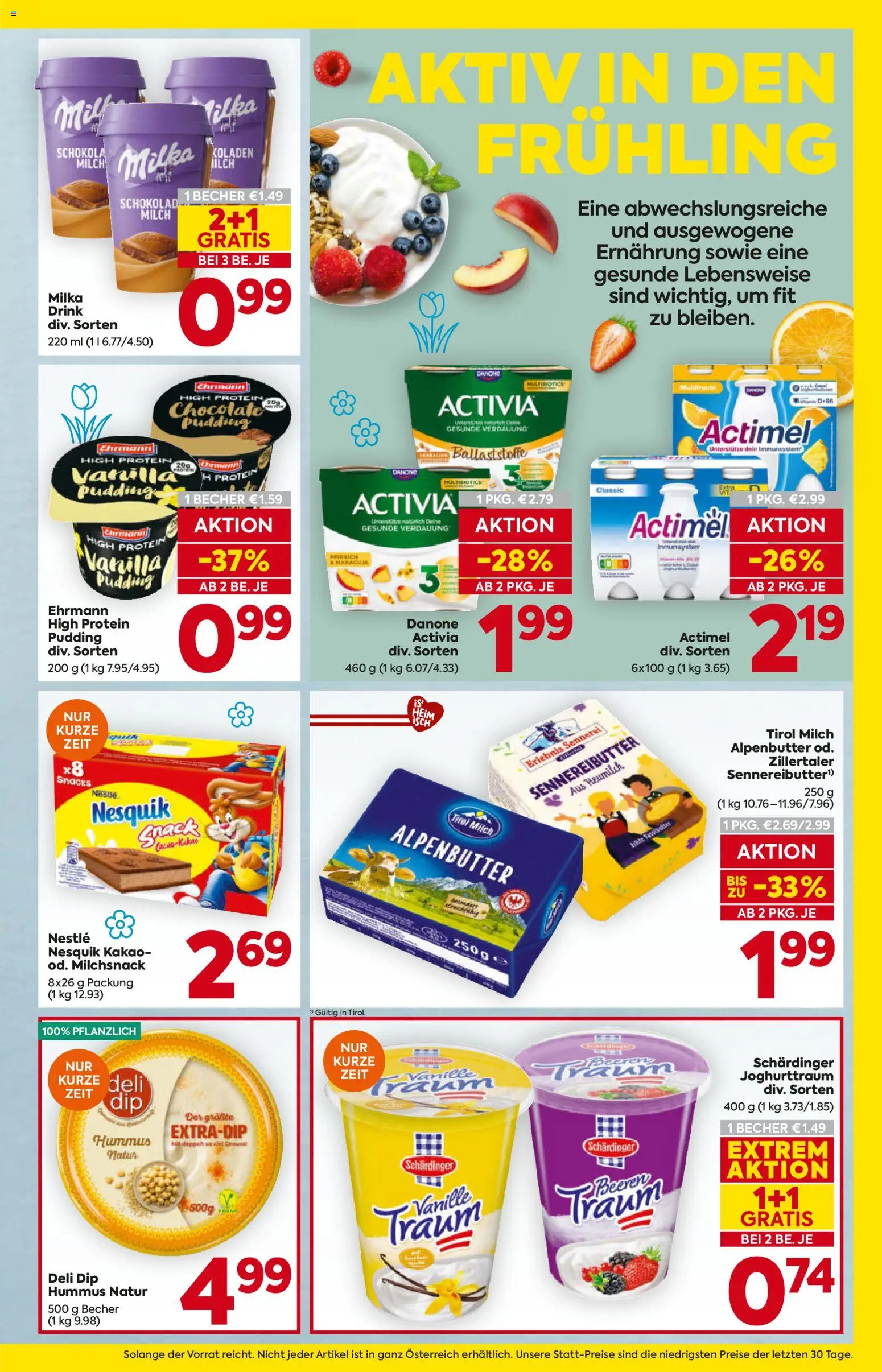 Billa Flugblatt - Tirol gültig ab 26.02.2026 | Seite: 9 | Produkte: Milch, Schokolade