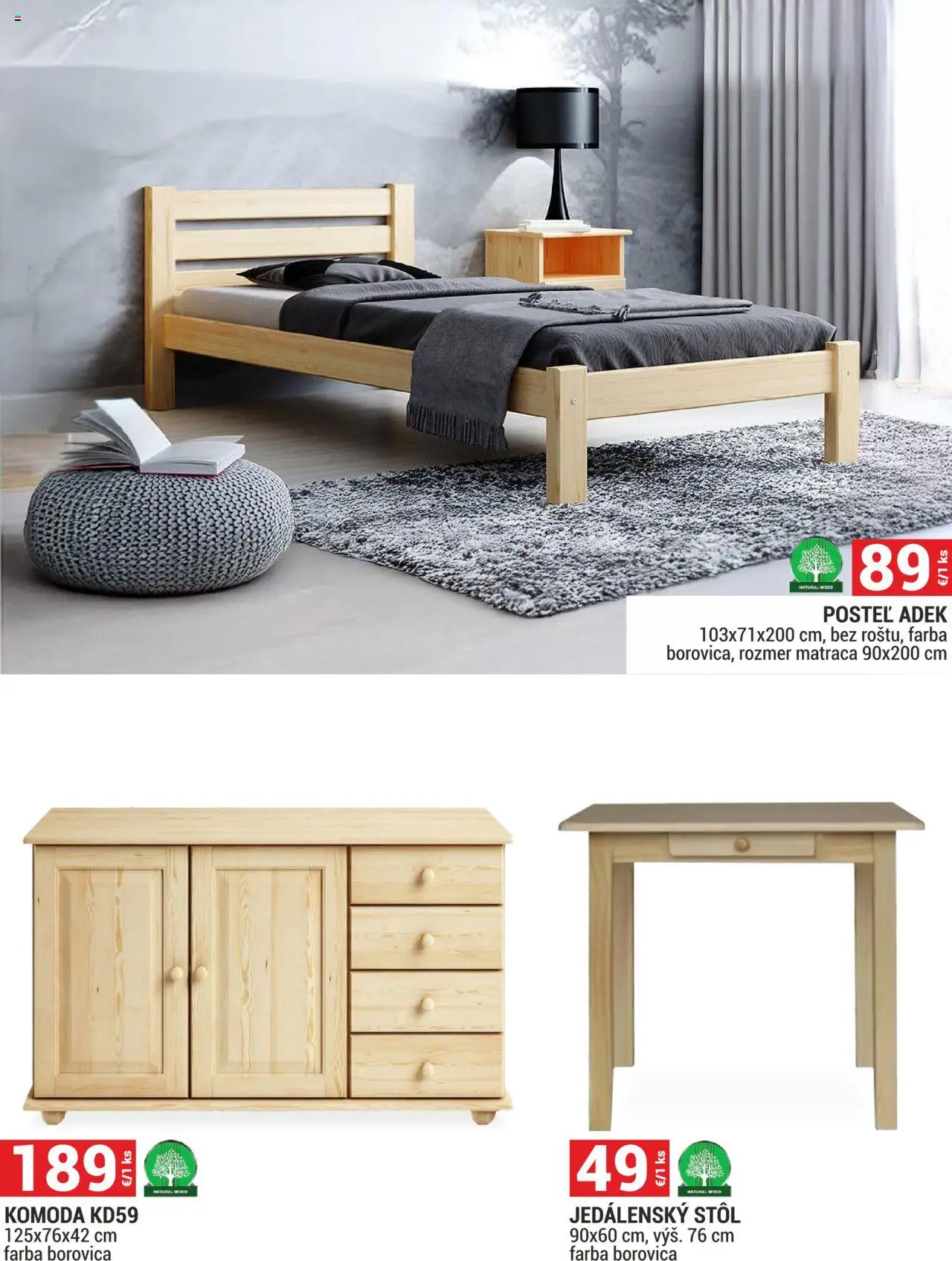 Merkury Market leták │ platný od 01.06.2025 | Strana: 28 | Produkty: Posteľ, Jedálenský stôl, Stôl, Komoda