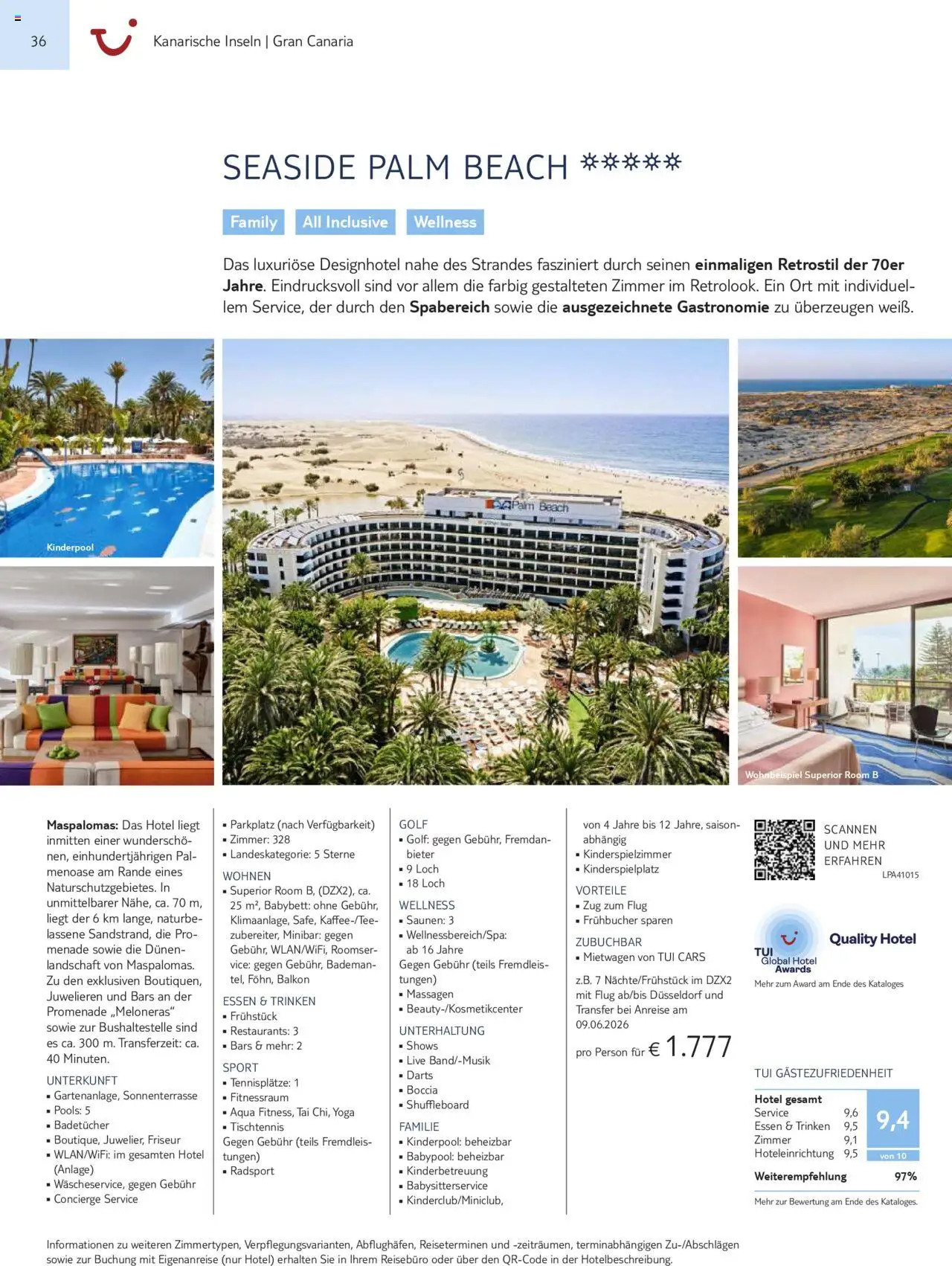 TUI Prospekt Kanaren, Kapverden & Senegal 2025/26	  – gültig ab 01.11.2025 | Seite: 36 | Produkte: Babybett
