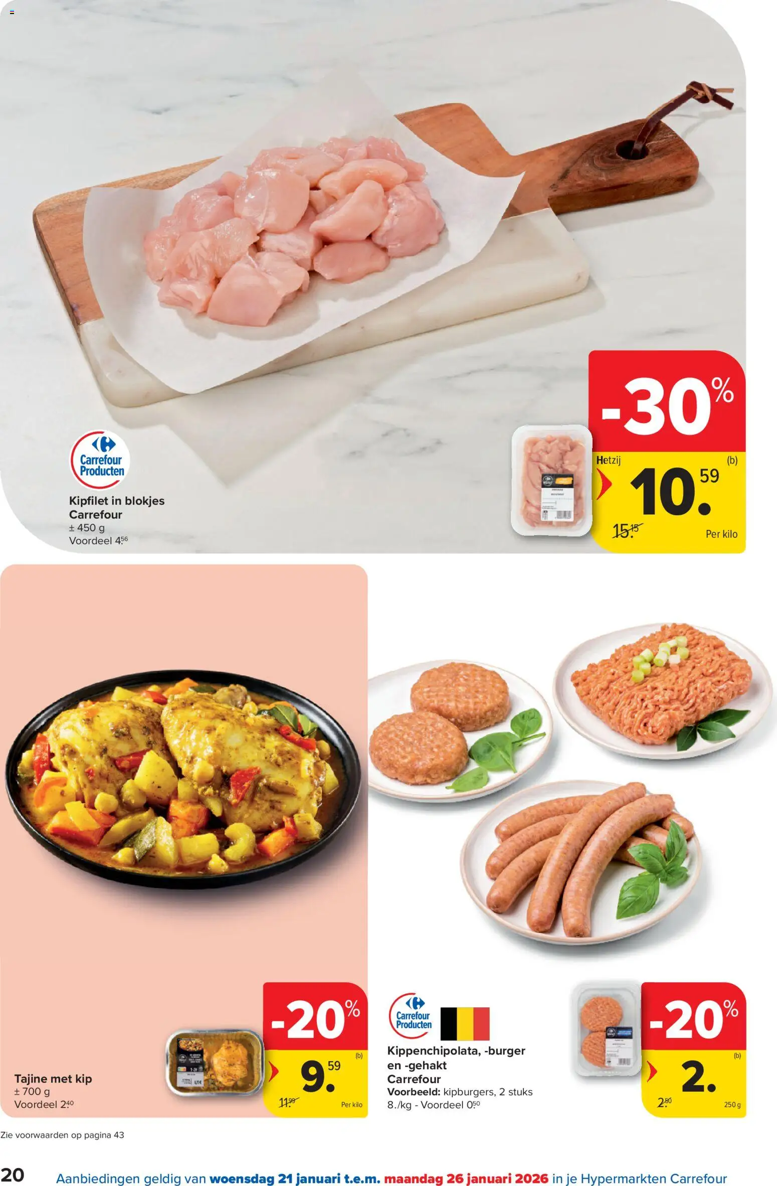 {H1} | Pagina: 21 | Producten: Gehakt, Kip