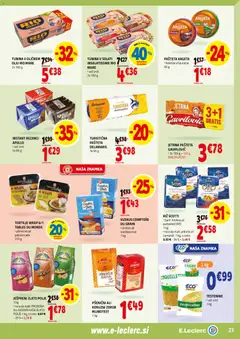 E.leclerc katalog akcije – veljaven od 04.02.2026 | Stran: 23 | Izdelki: Rezanci, Zdrob, Pašteta, Riz