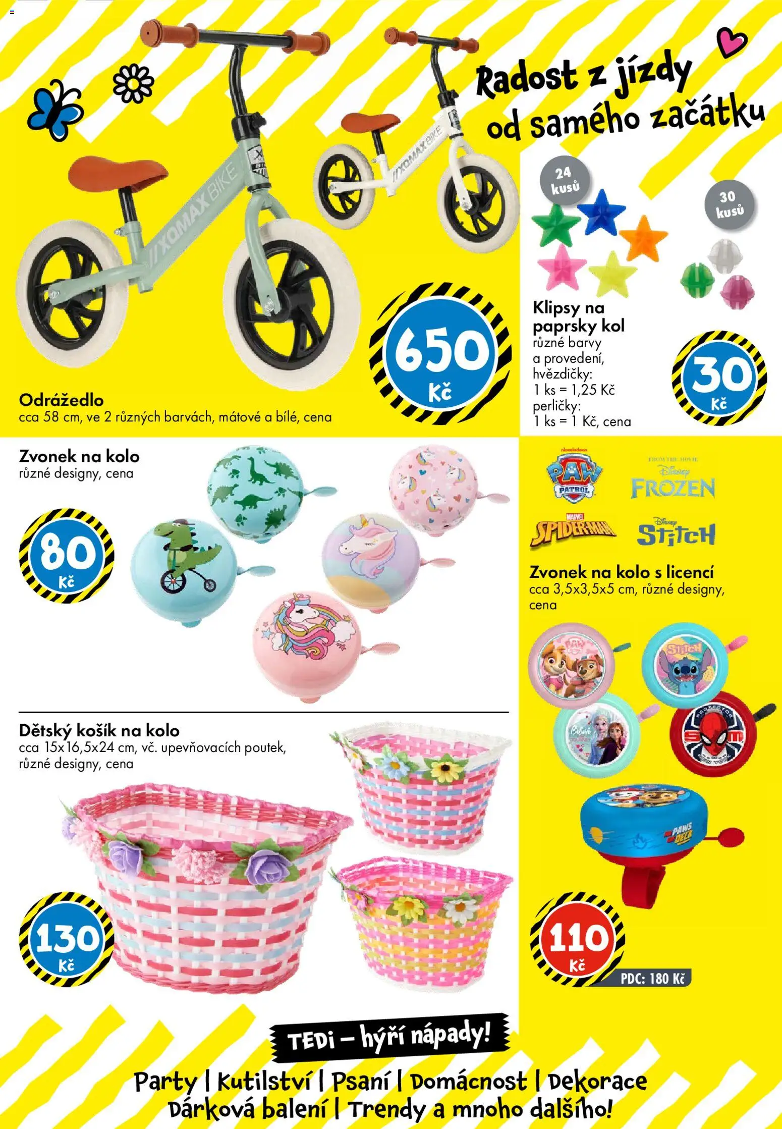 TEDi leták od 13.03.2026 | Strana: 35 | Produkty: Košík, Kolo, Odrážedlo, Dekorace