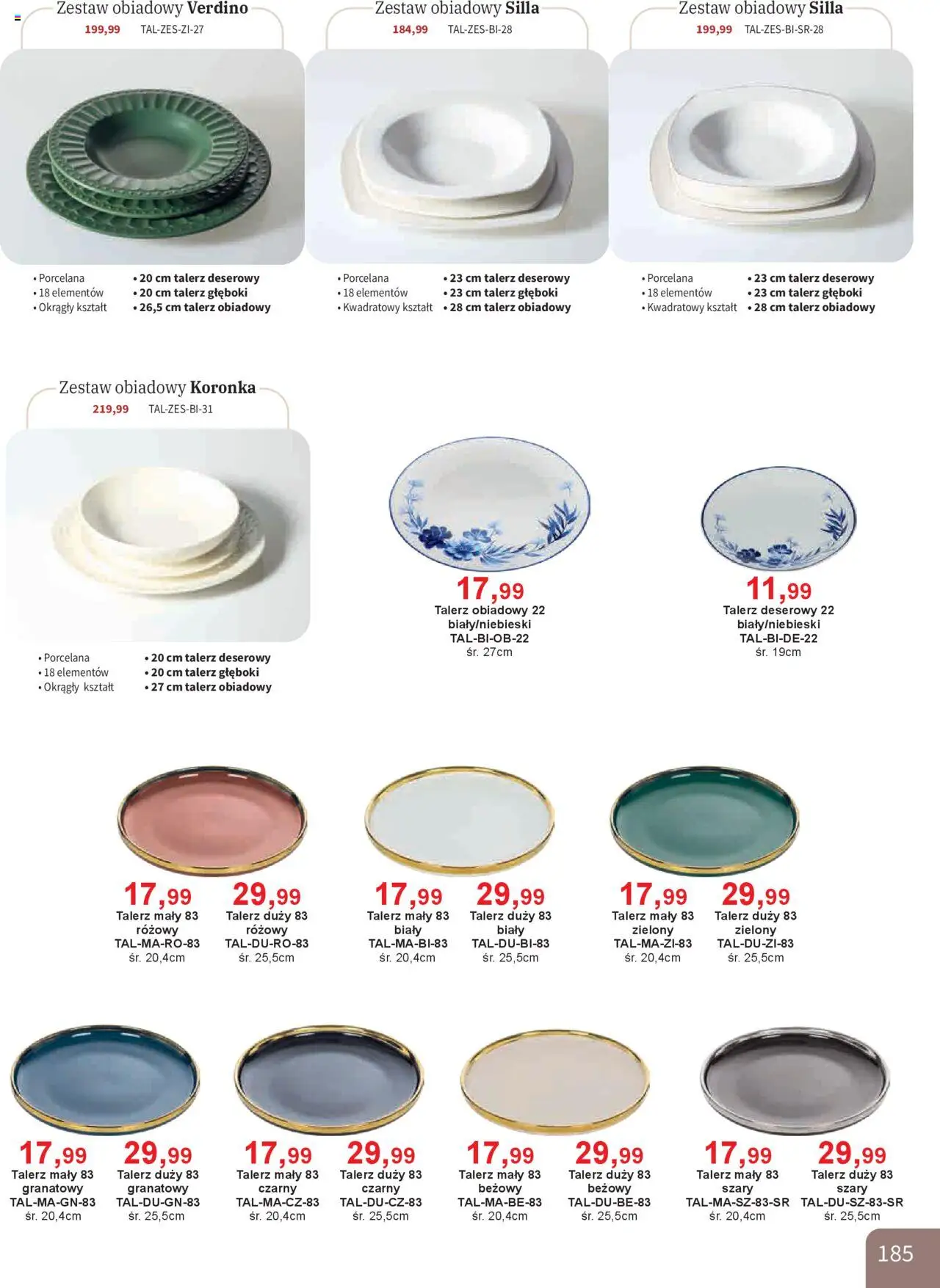 Bodzio Katalog od 01.10.2025 | Strona: 185 | Produkty: Zestaw obiadowy