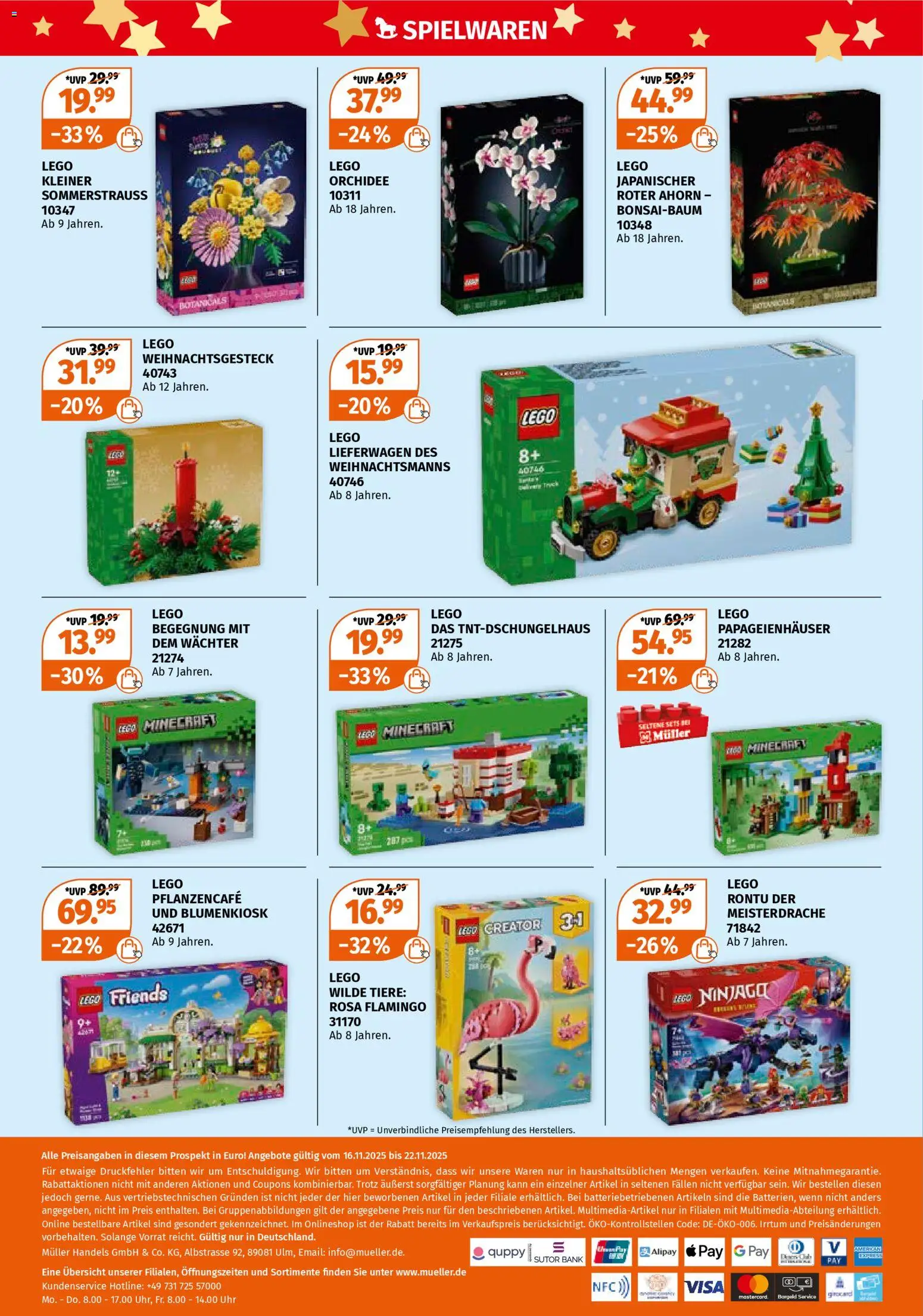 Müller Spielwaren für Groß und Klein – gültig ab 16.11.2025 | Seite: 12 | Produkte: Orchidee, Uhr