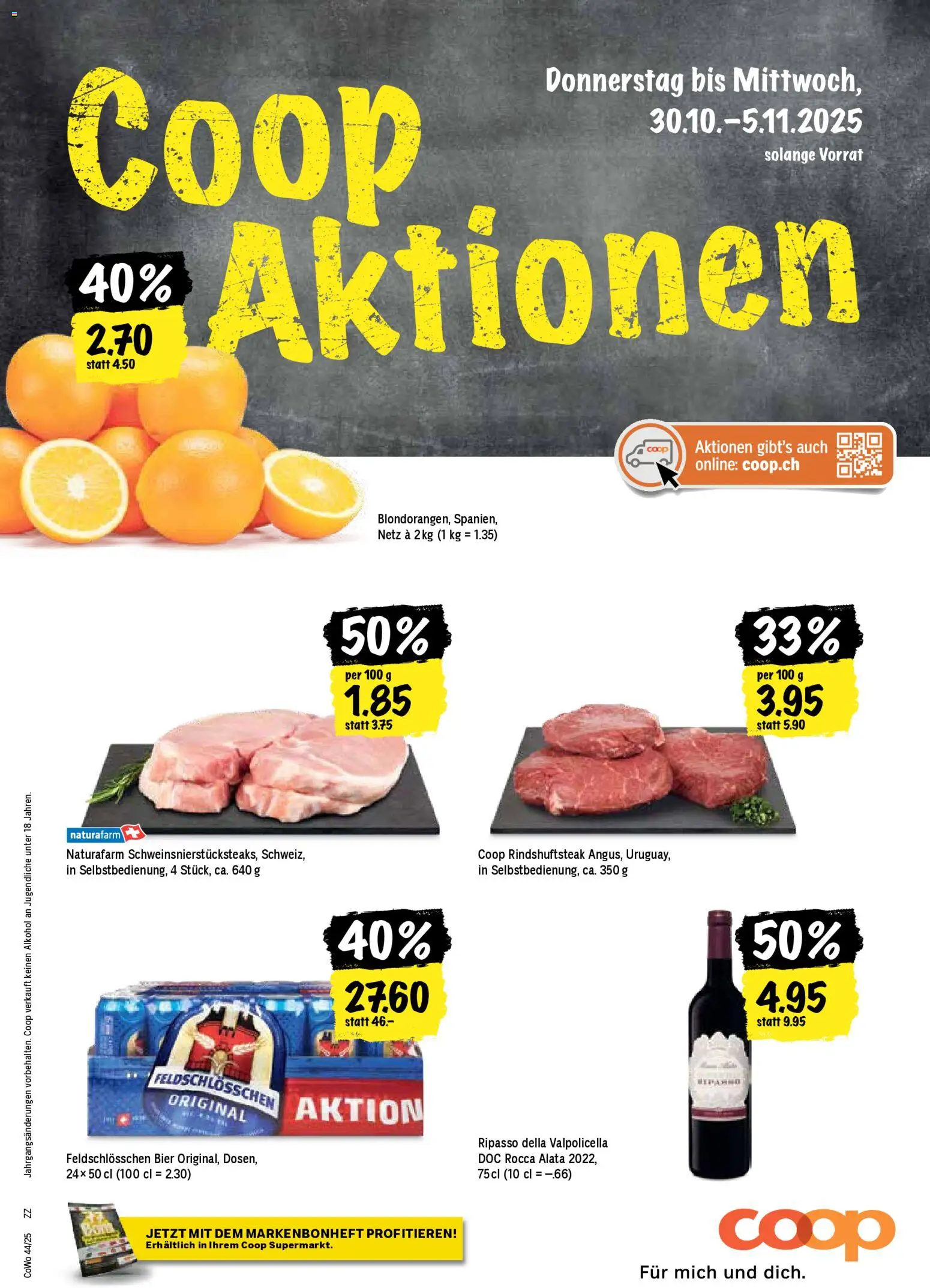 Coop Aktionen – gültig ab 30.10.2025 | Seite: 1 | Produkte: Bier