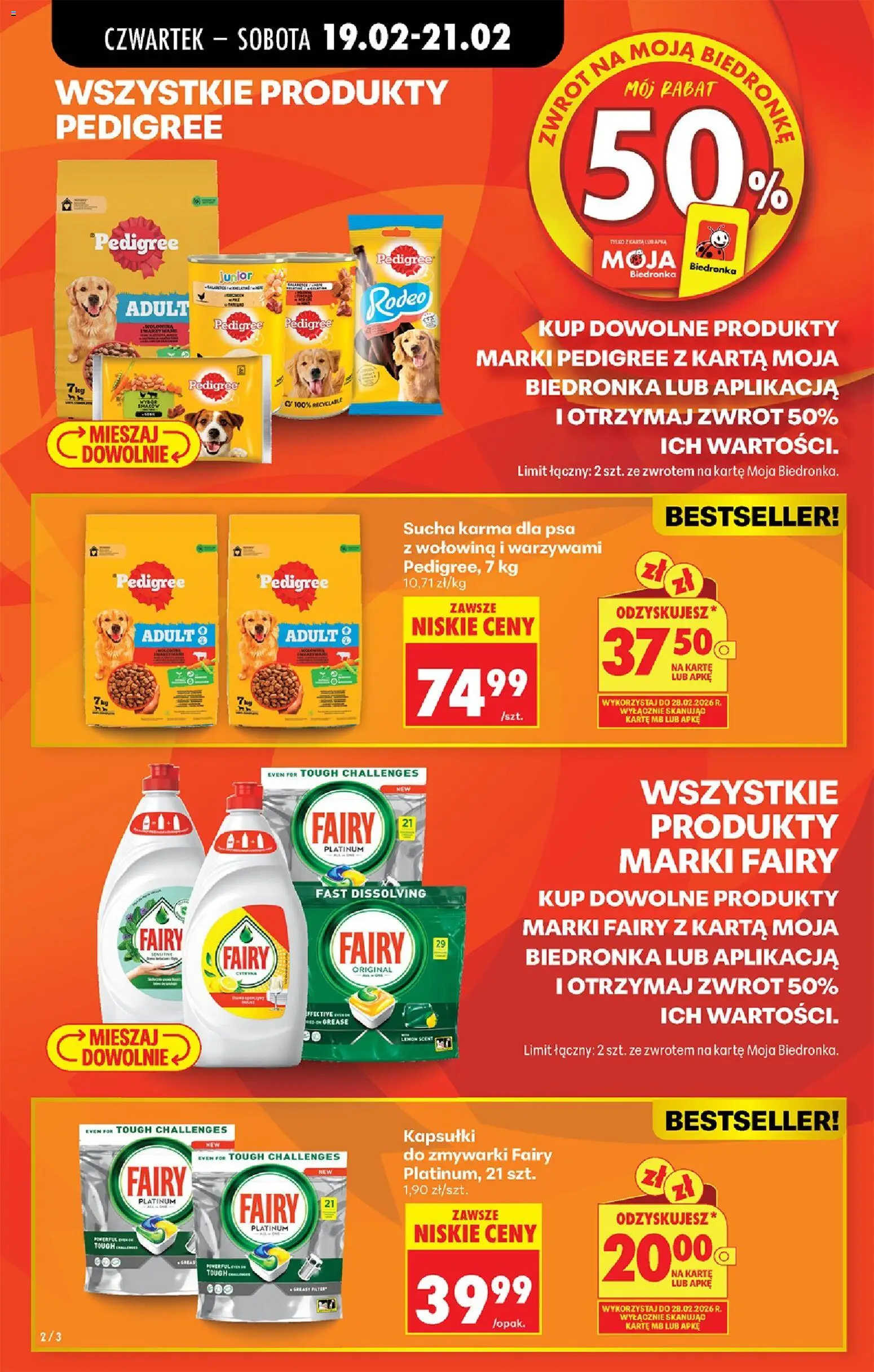 Biedronka Polsko leták - W tym tygodniu od 19.02.2026 | Strana: 4 | Produkty: Fólie, Pedigree