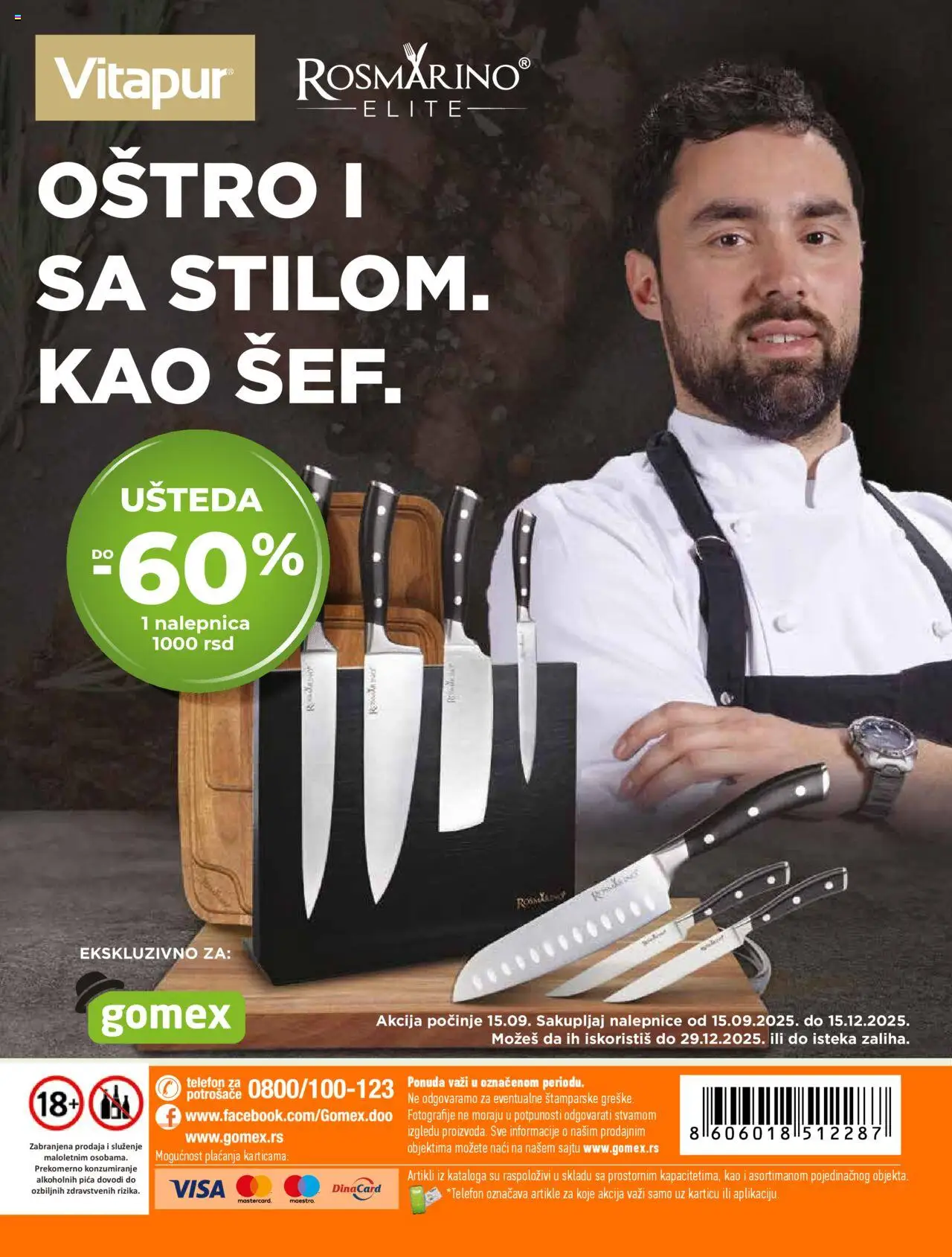 Gomex katalog - važi od 10.09.2025 | Strana: 22 | Proizvode: Telefon, Pica